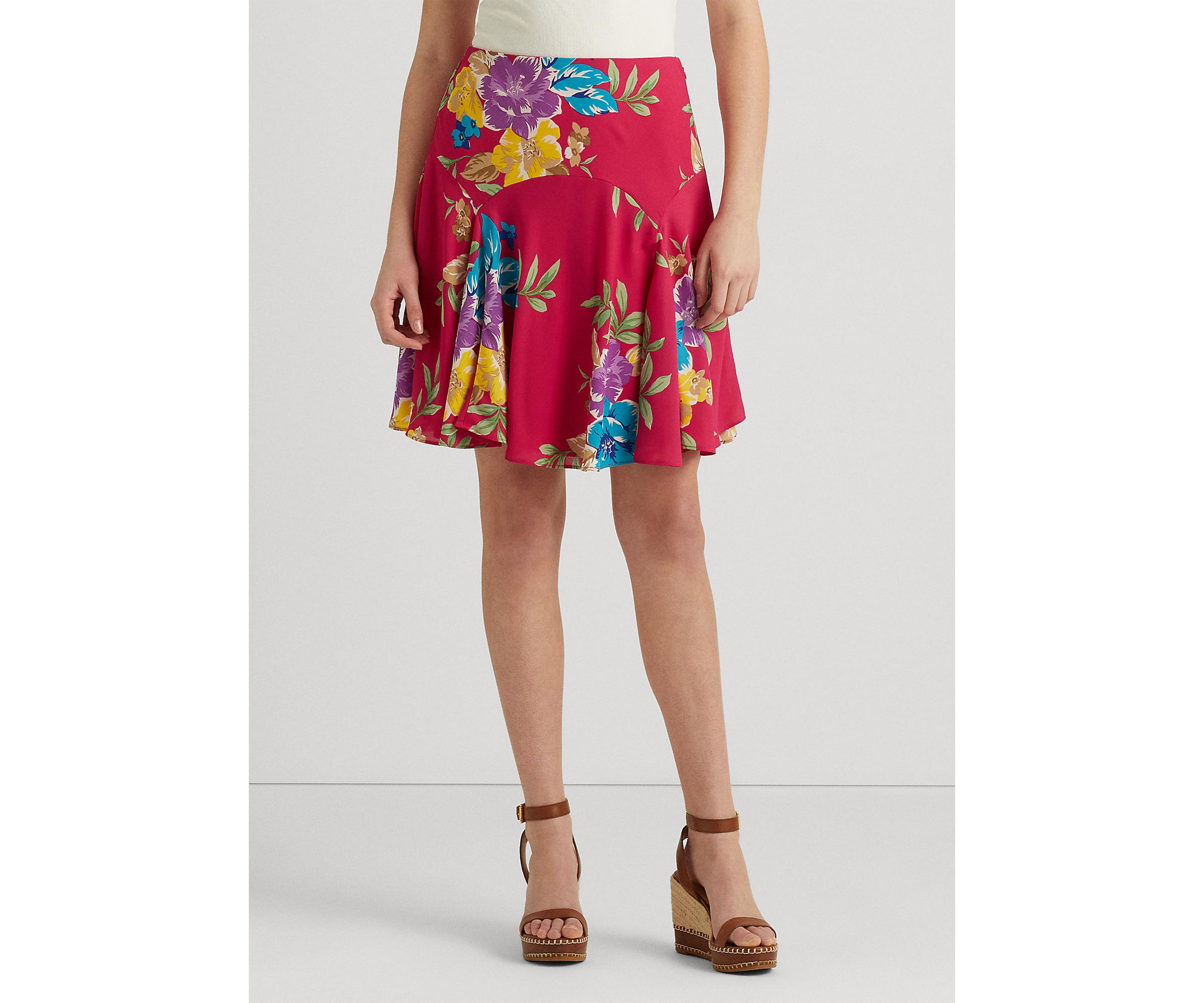 Floral Georgette Skirt