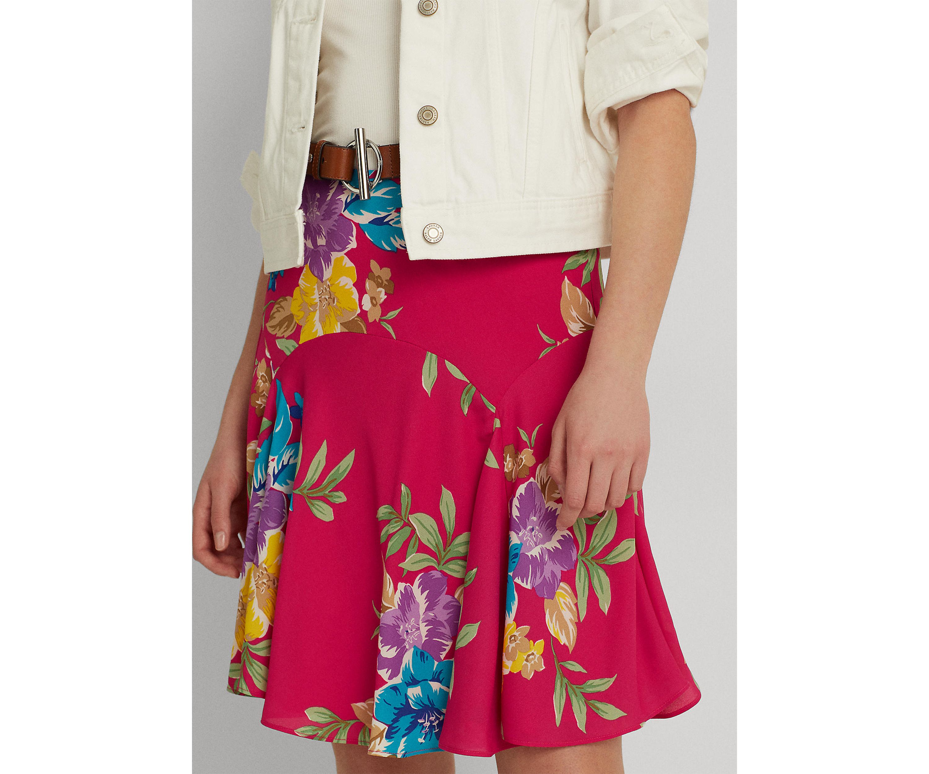 Floral Georgette Skirt
