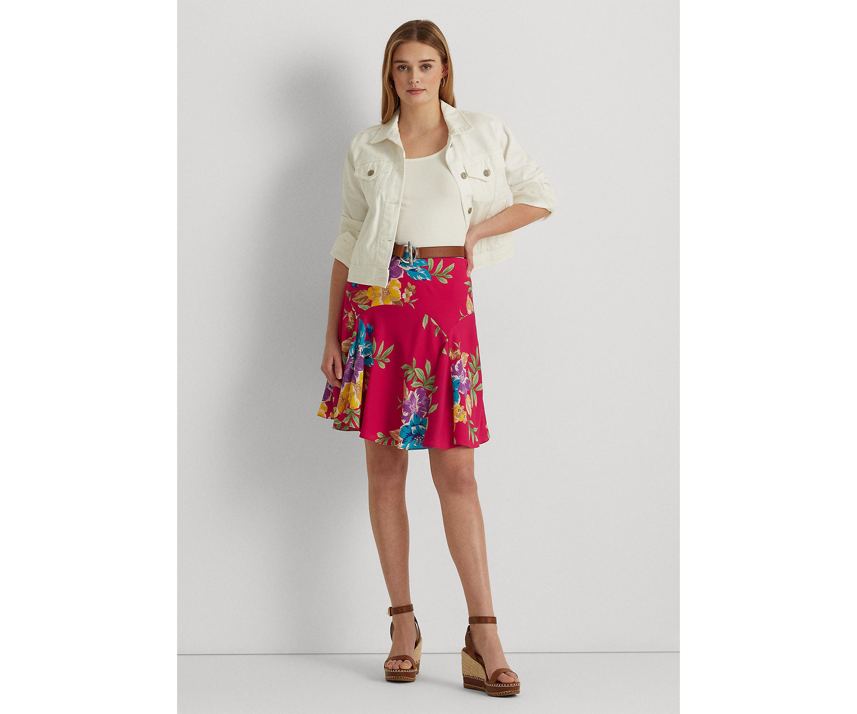 Floral Georgette Skirt