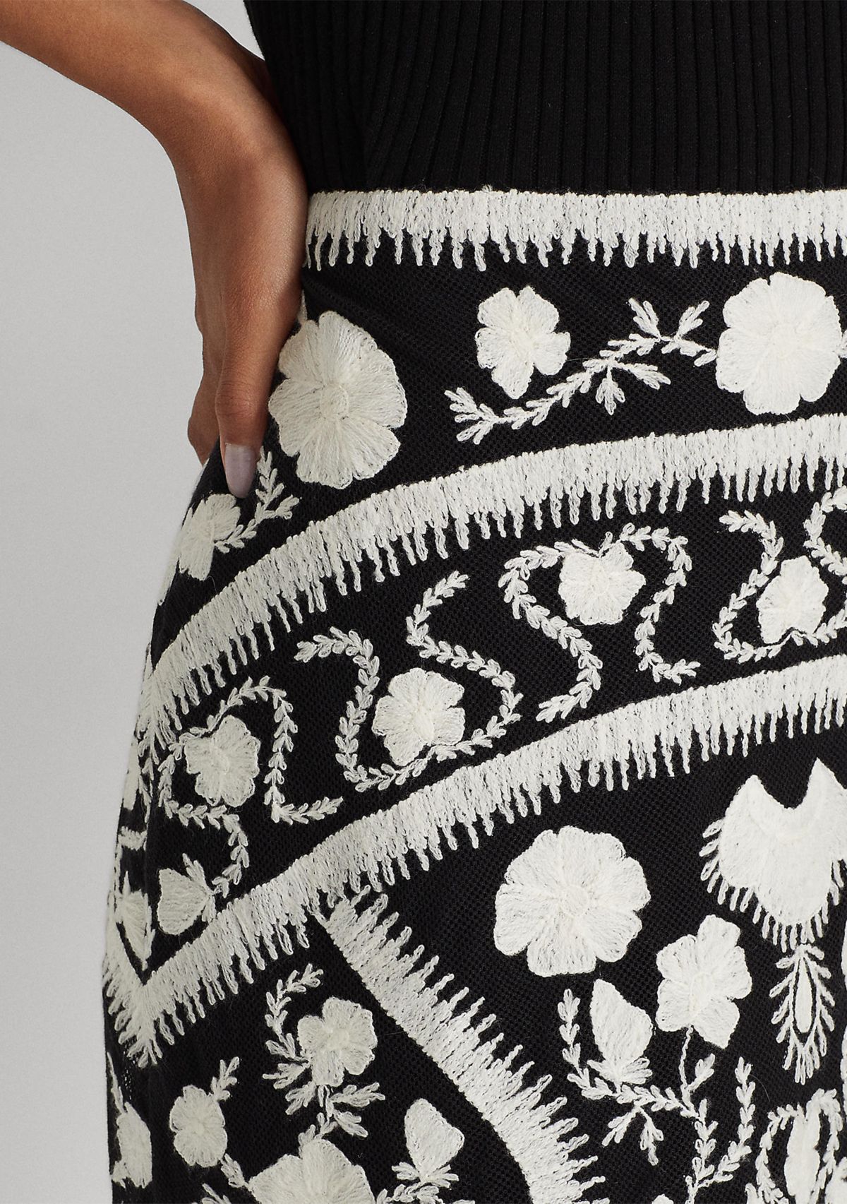 Embroidered Tulle Miniskirt