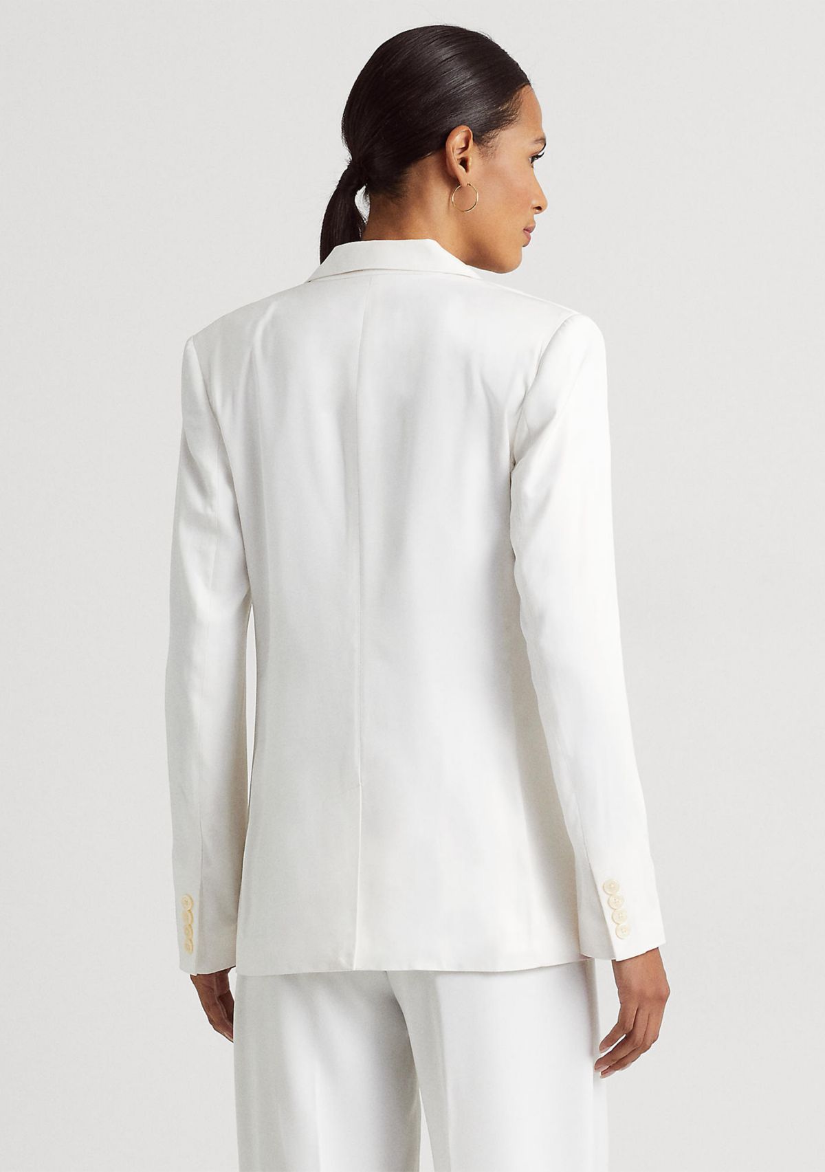 Linen-Blend Twill Blazer