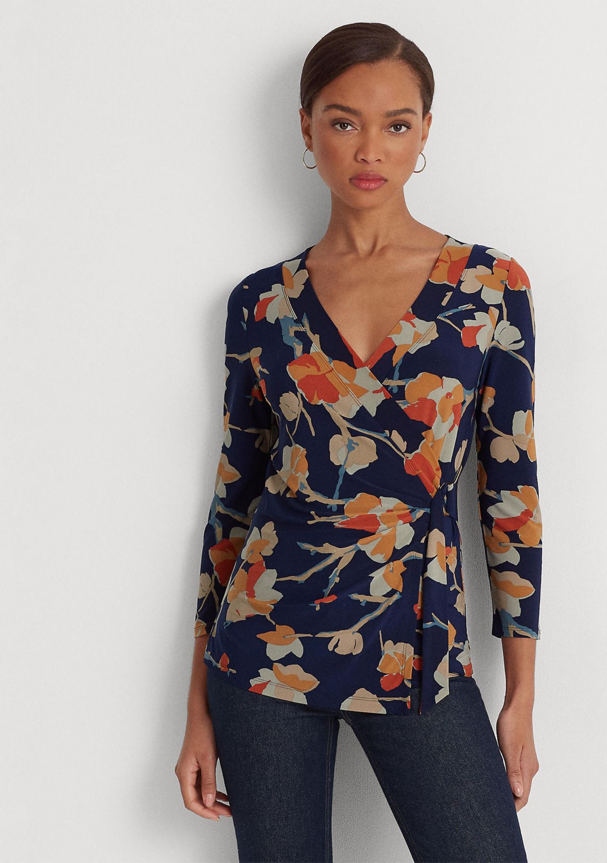 Floral Stretch Jersey Top