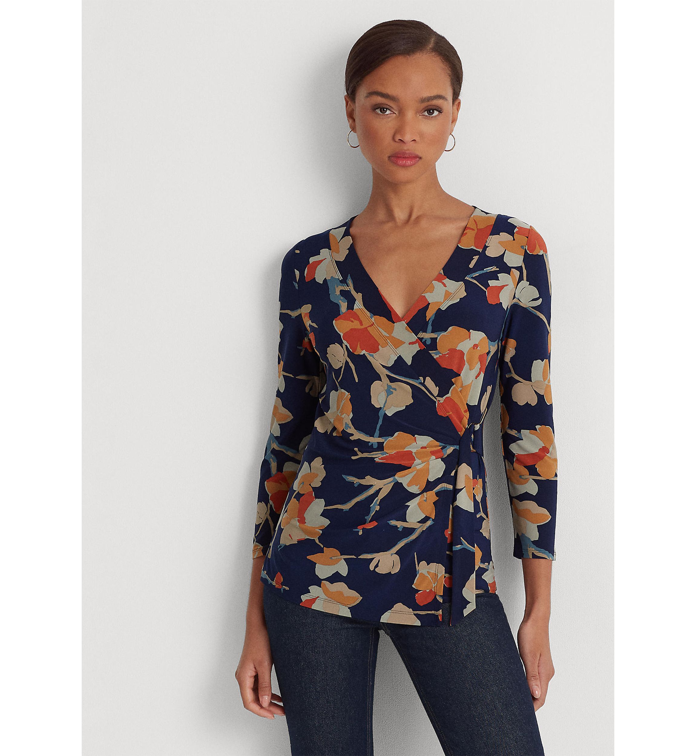 Floral Stretch Jersey Top