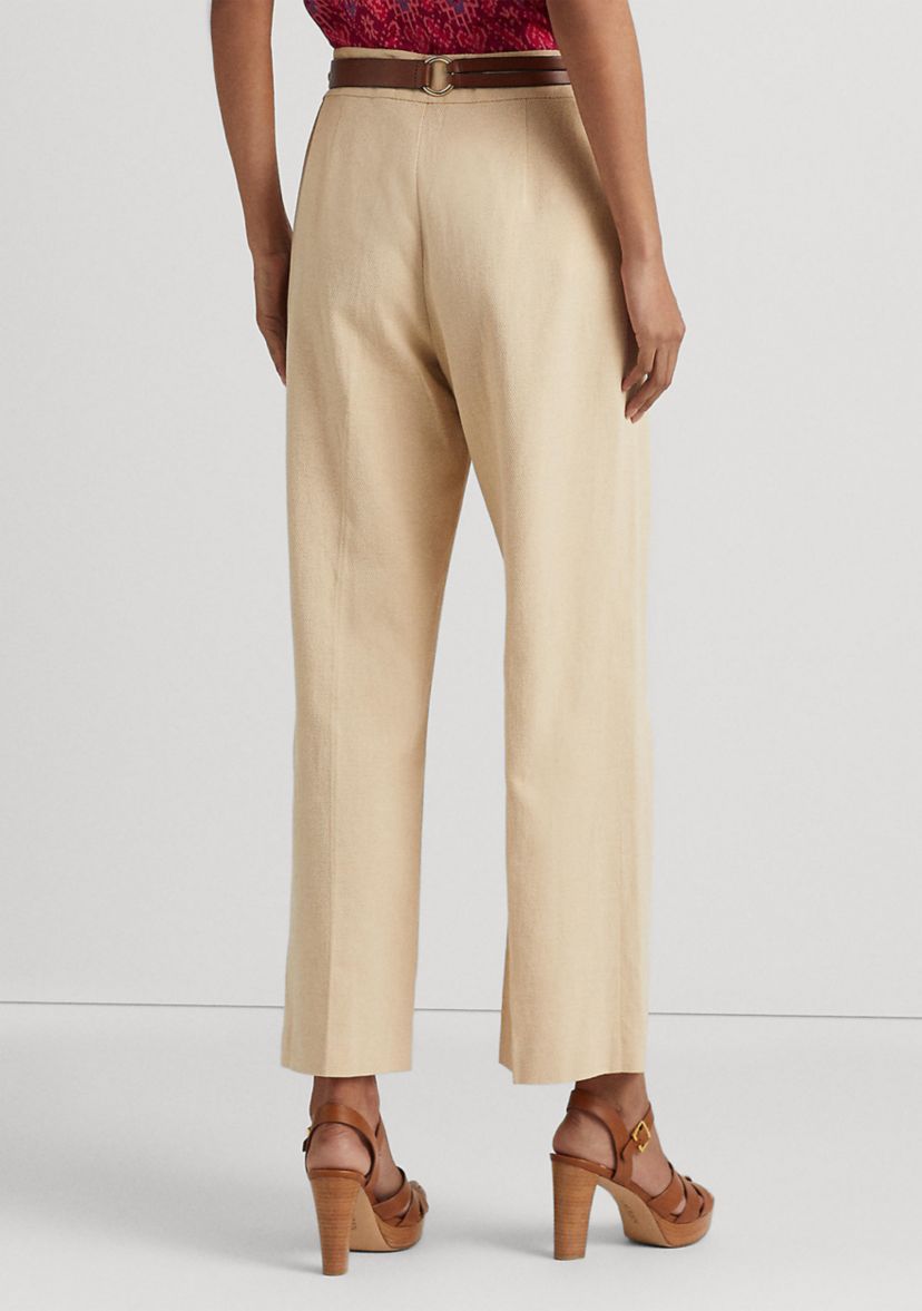 Pleated Ottoman Wide Leg Pants