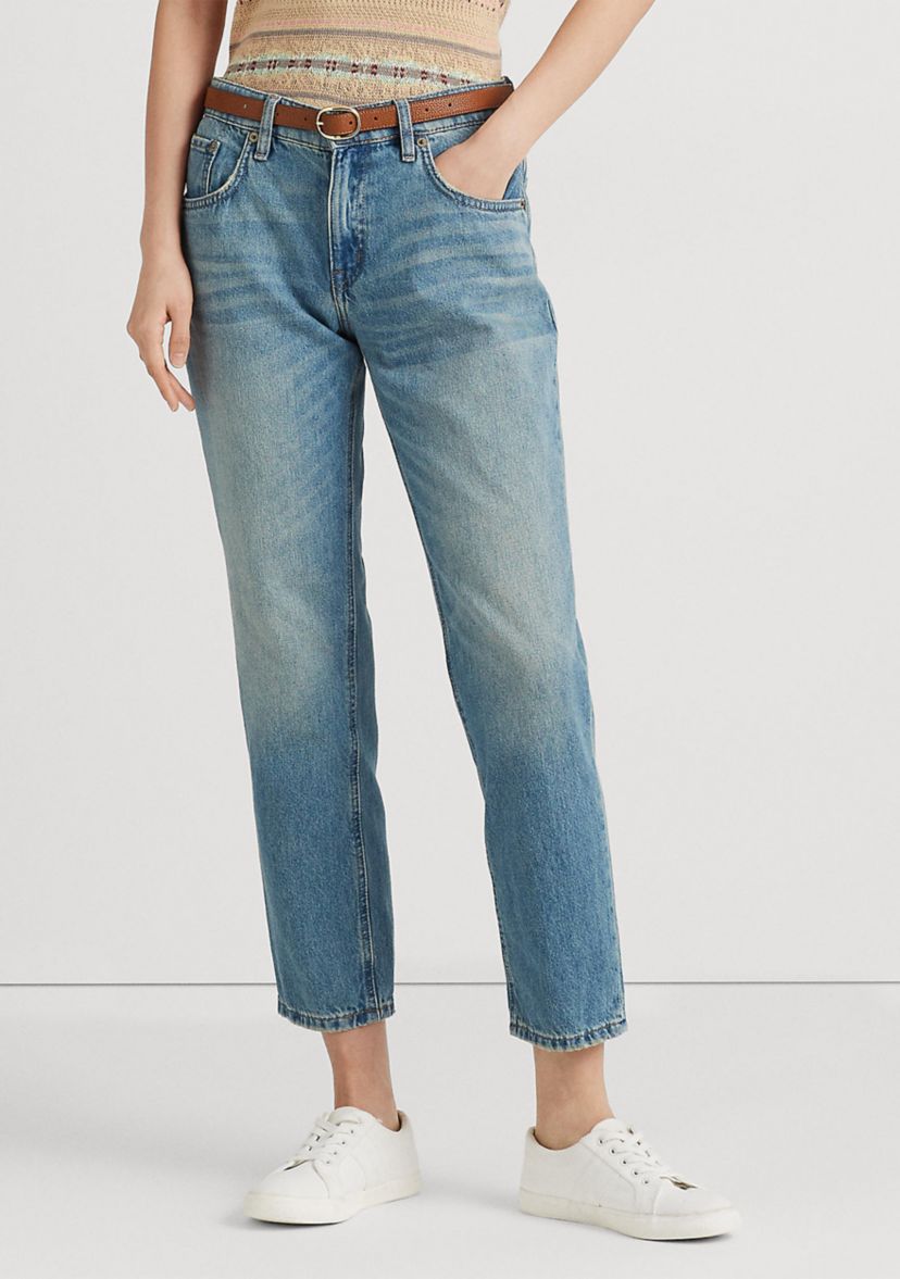 Relaxed Tapered Ankle Jeans 