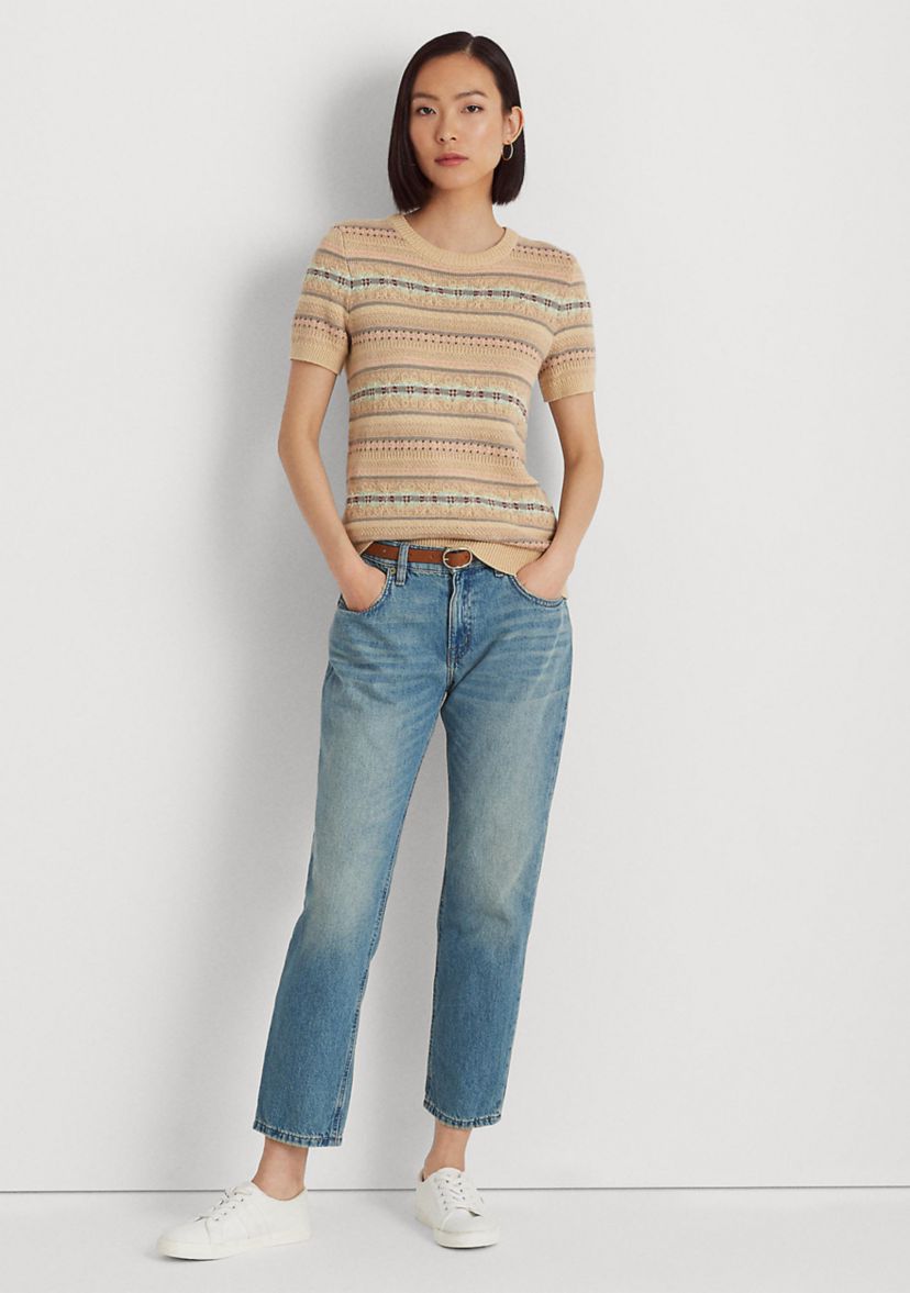 Relaxed Tapered Ankle Jeans 