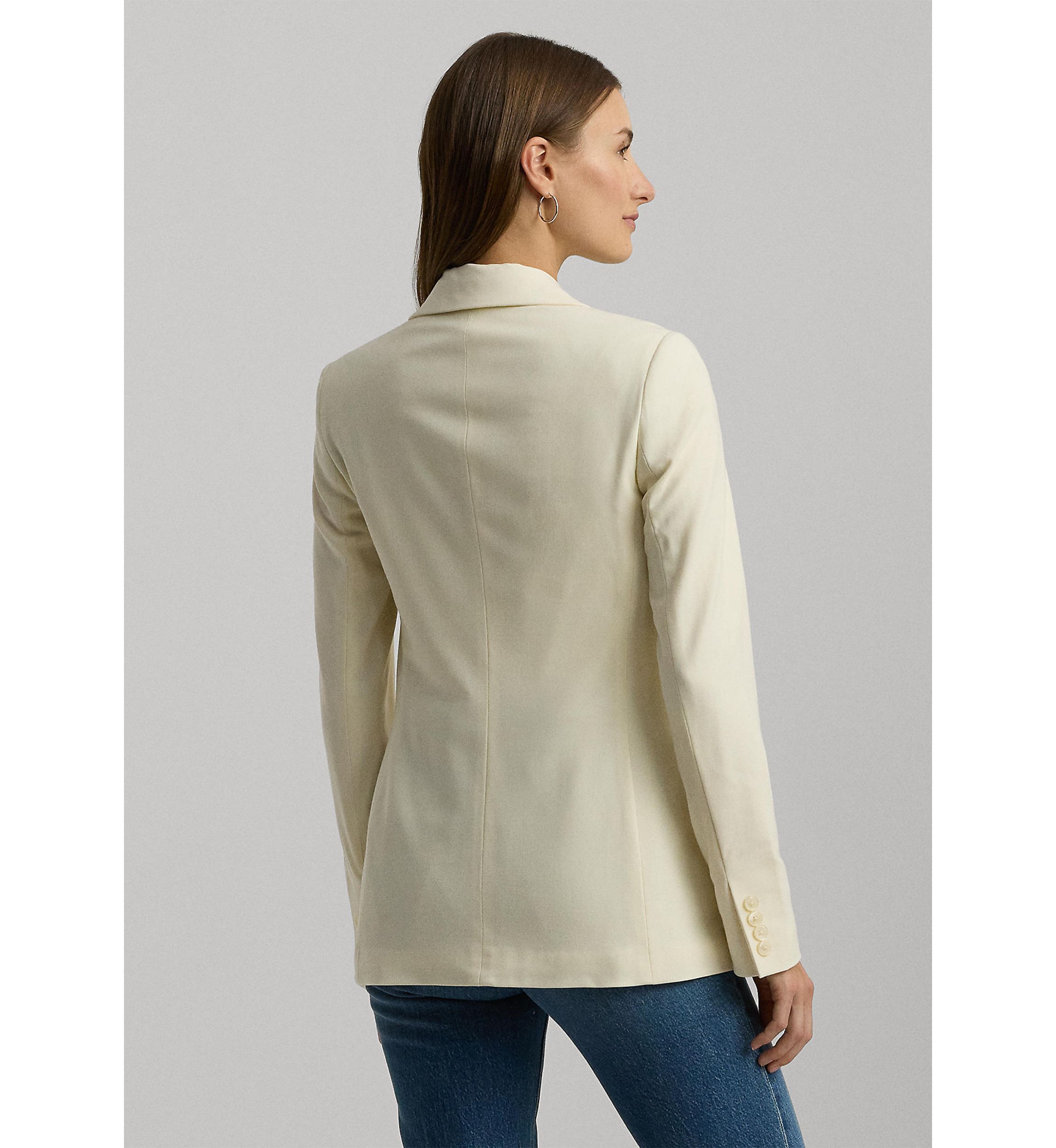 Double-Breasted Wool Crepe Blazer