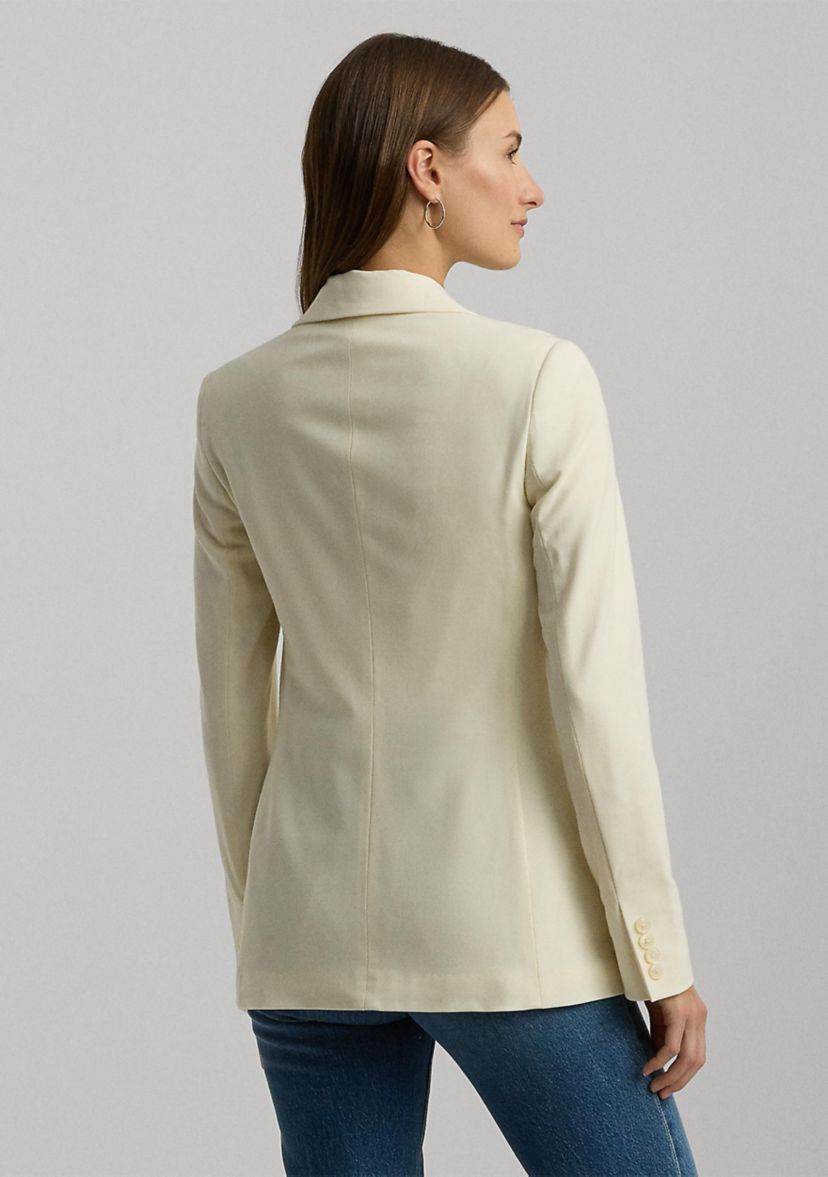 Double-Breasted Wool Crepe Blazer