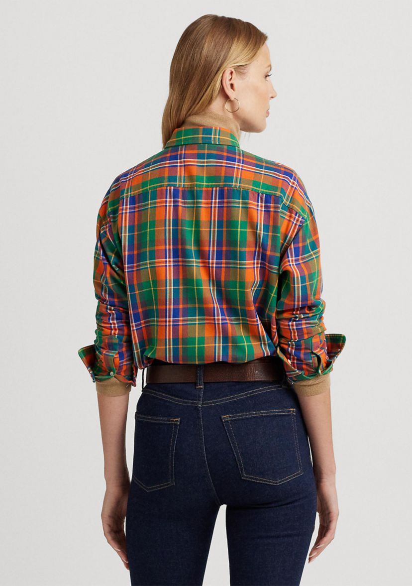 Plaid Cotton Twill Shirt