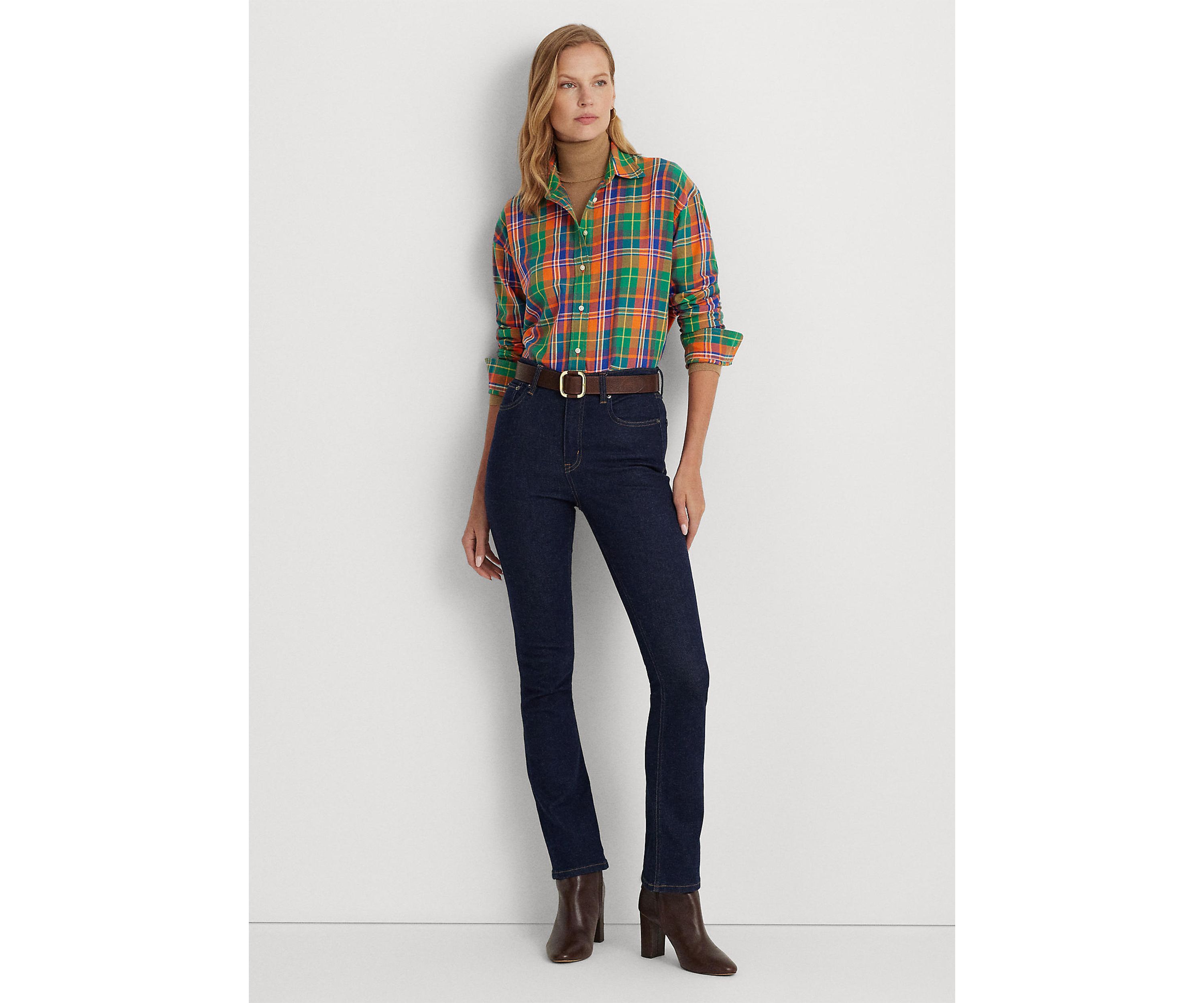 Plaid Cotton Twill Shirt