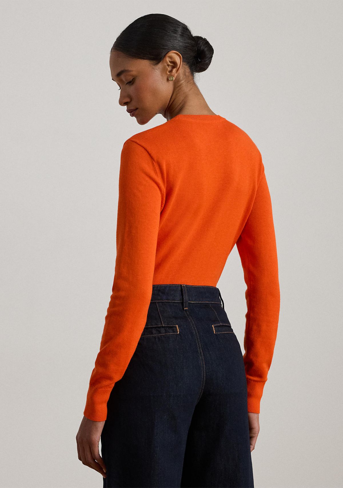 Womens Cotton-Blend Sweater