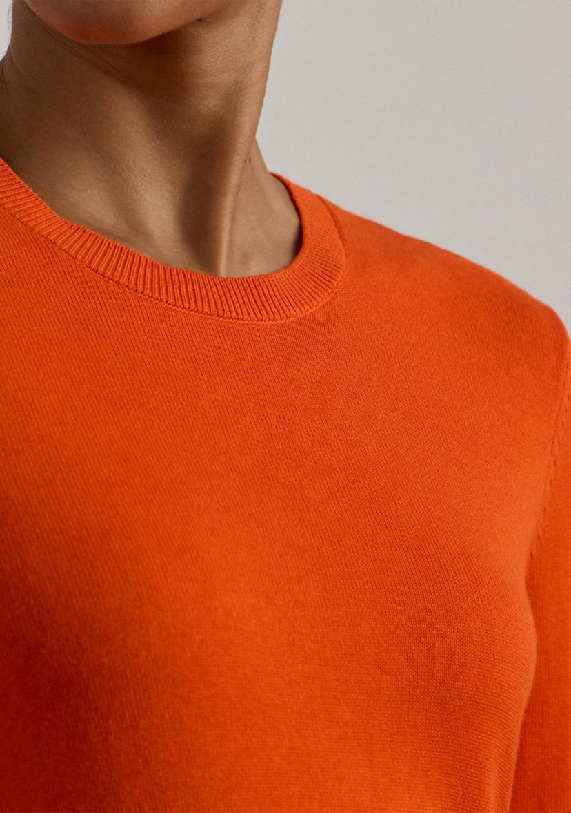 Womens Cotton-Blend Sweater