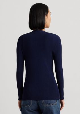 Ralph Lauren Jeans Co Sweater Pullover Striped Womens XL Long Sleeve Gold  Blue 
