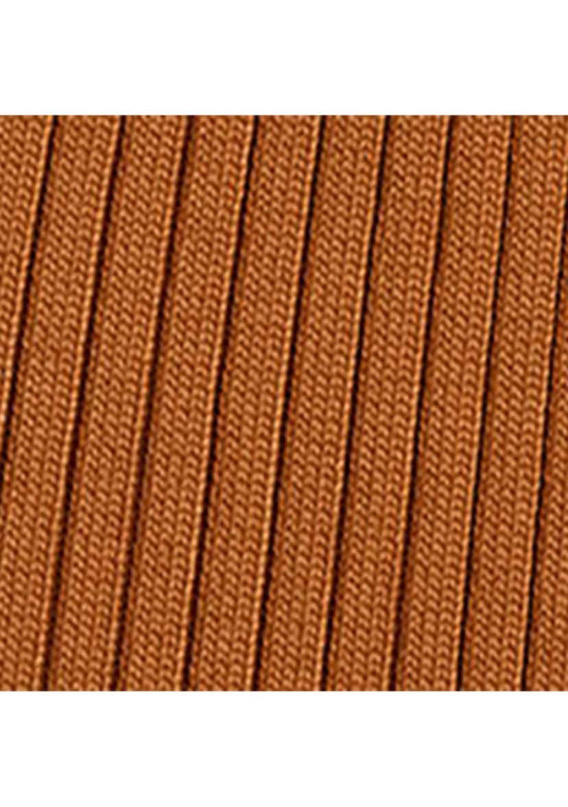 Rib-Knit Long-Sleeve Polo Cardigan
