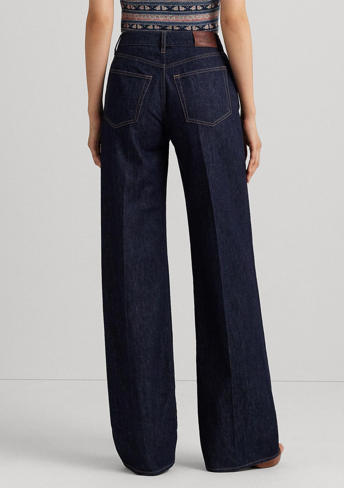 Mid Rise Wide Leg Jeans
