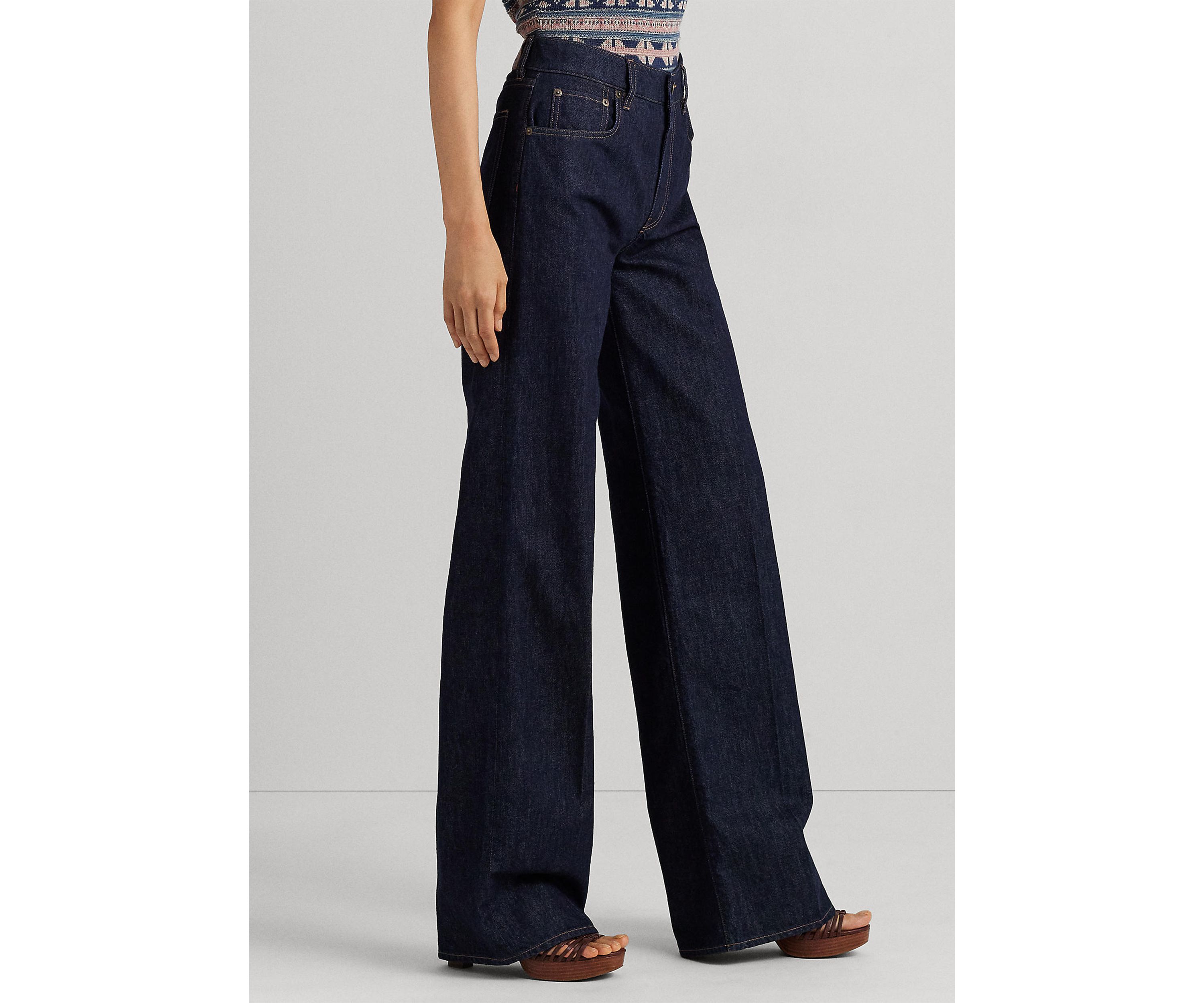 Mid Rise Wide Leg Jeans