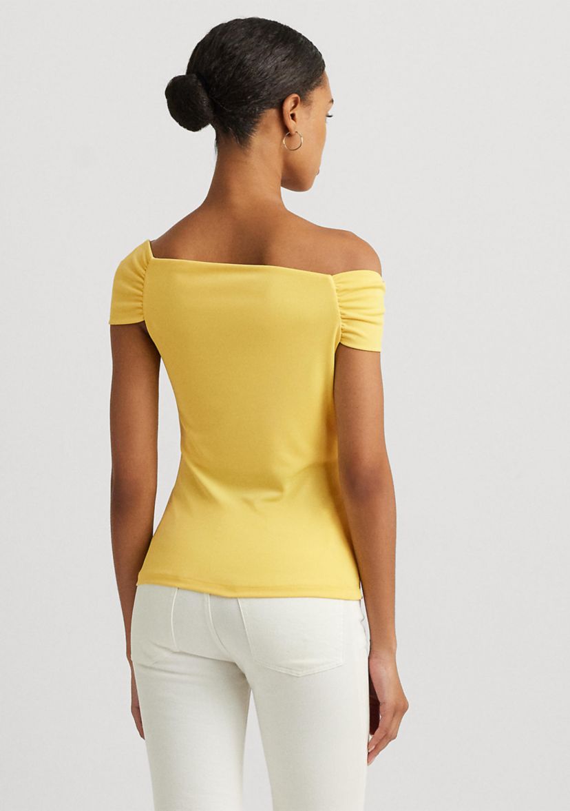 Stretch Jersey Off the Shoulder Top