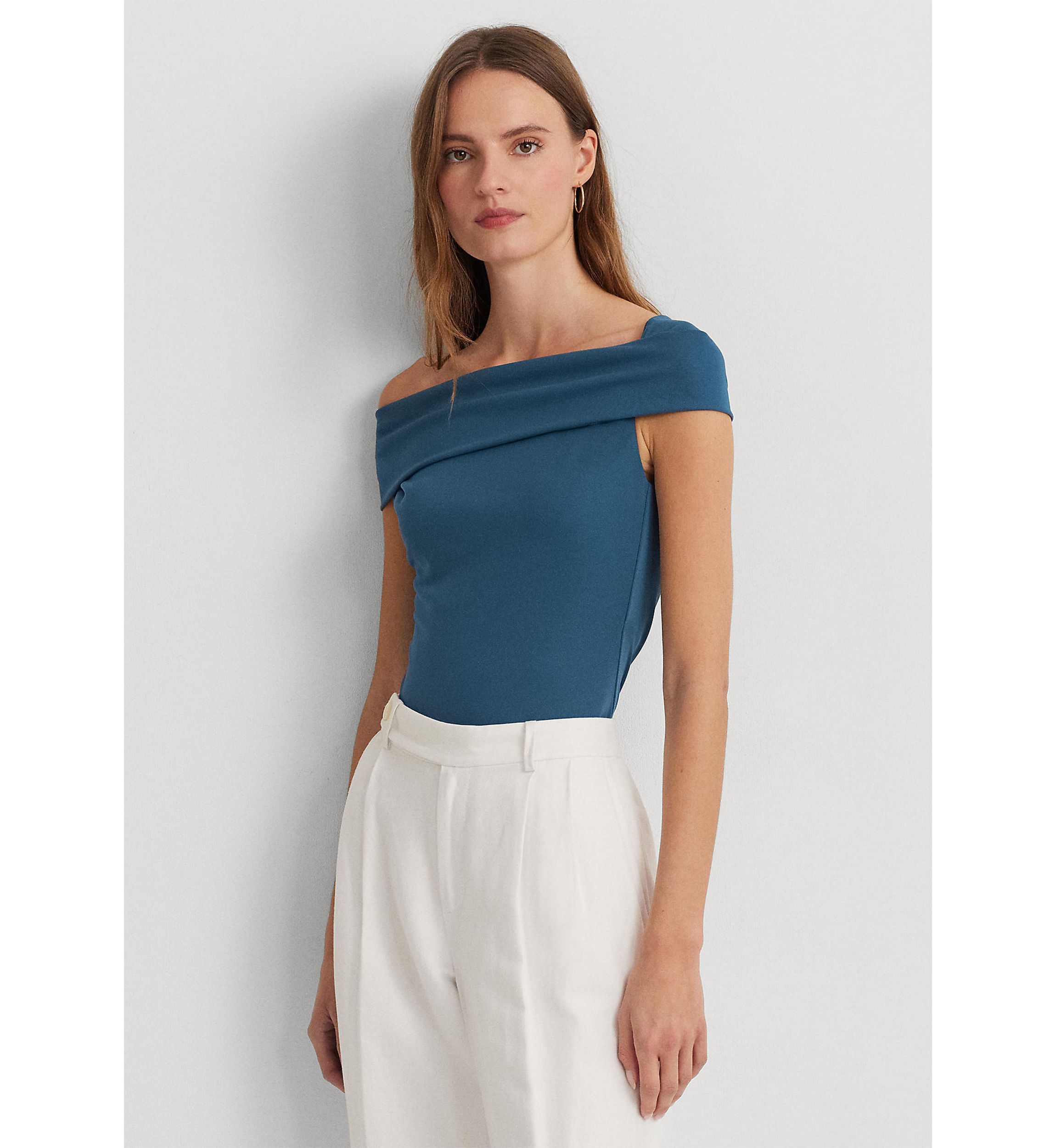 Stretch Jersey Off the Shoulder Top