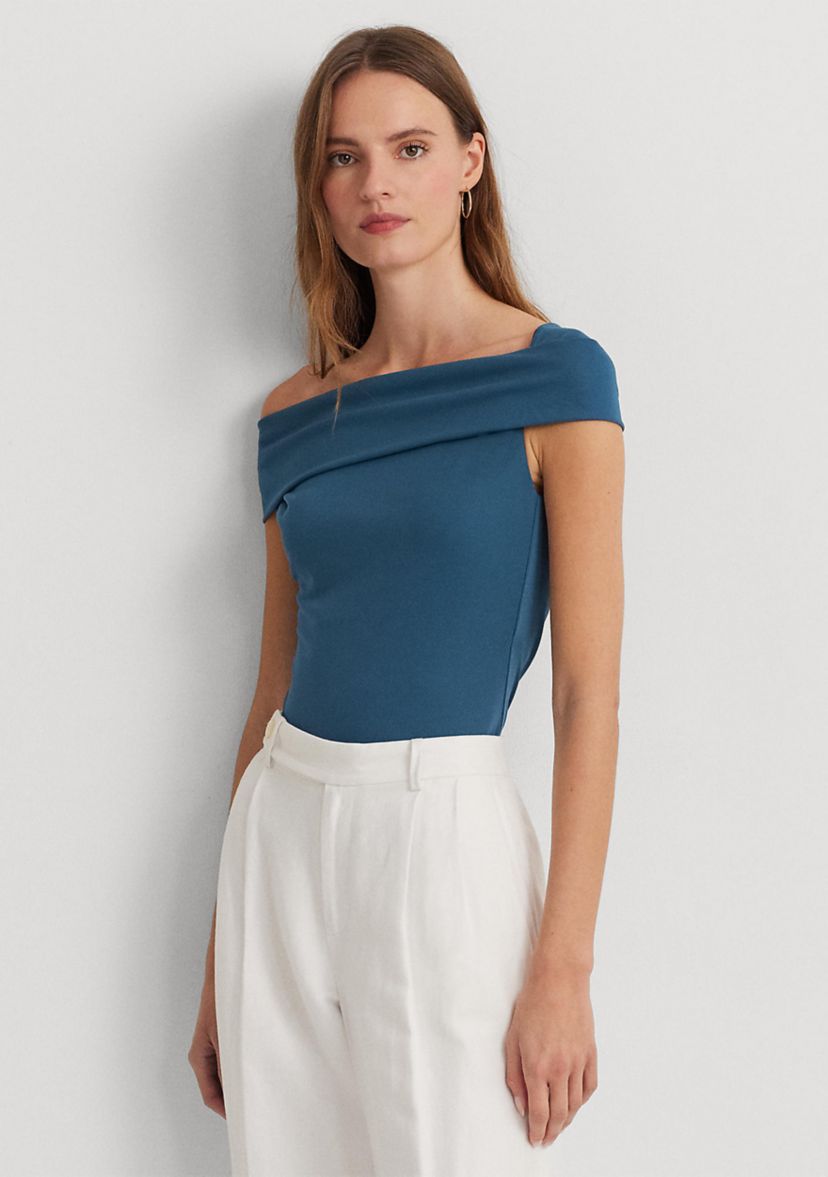 Stretch Jersey Off the Shoulder Top