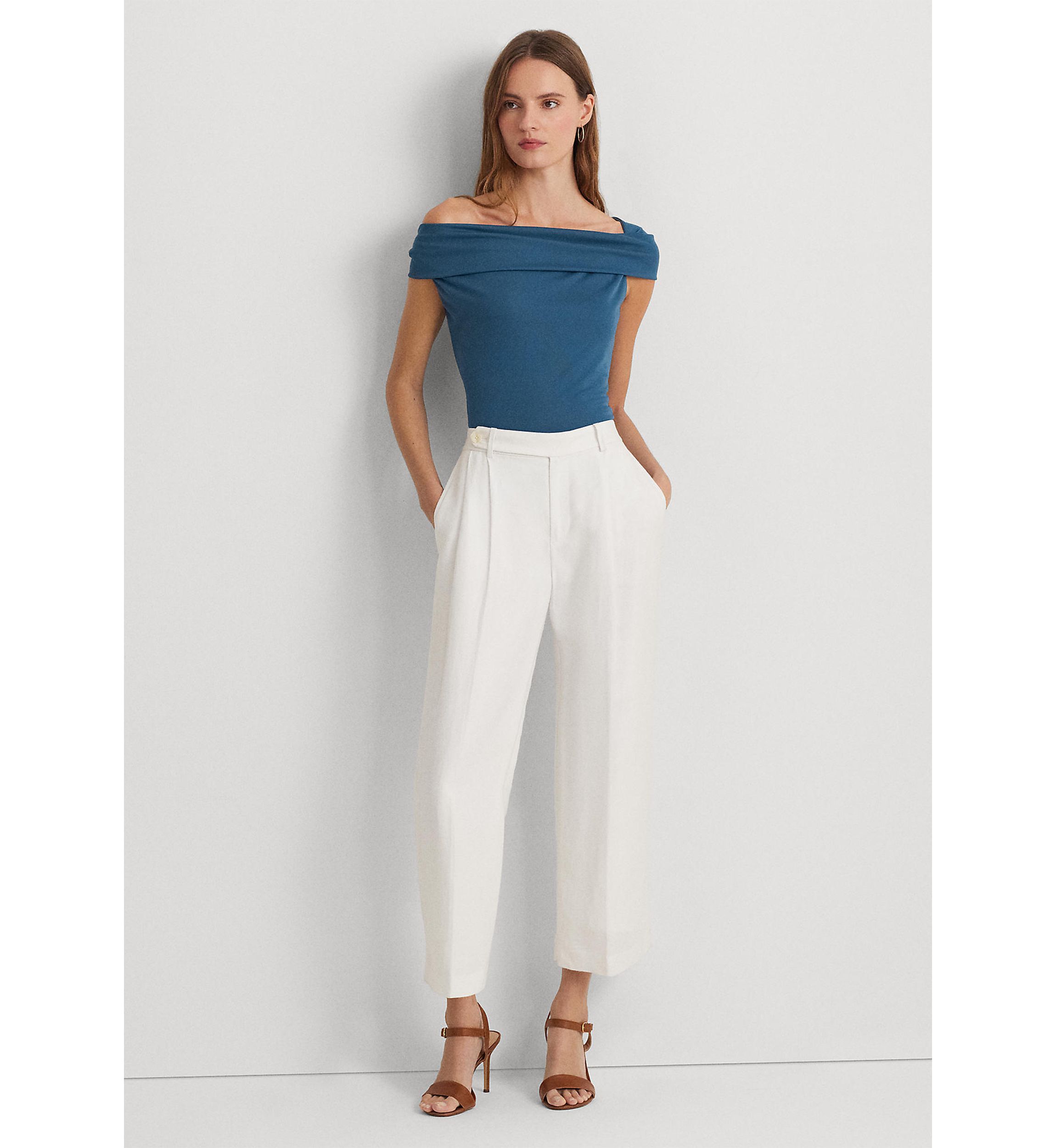 Stretch Jersey Off the Shoulder Top