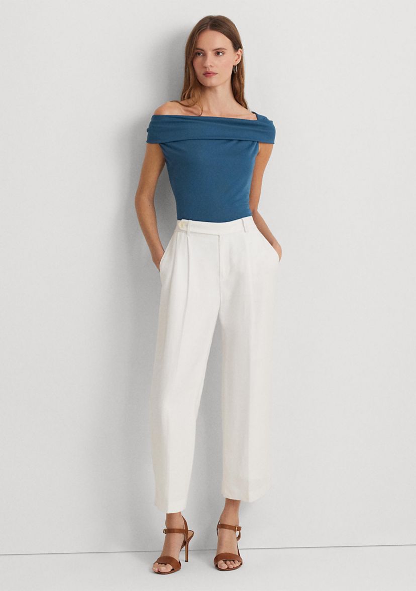 Stretch Jersey Off the Shoulder Top