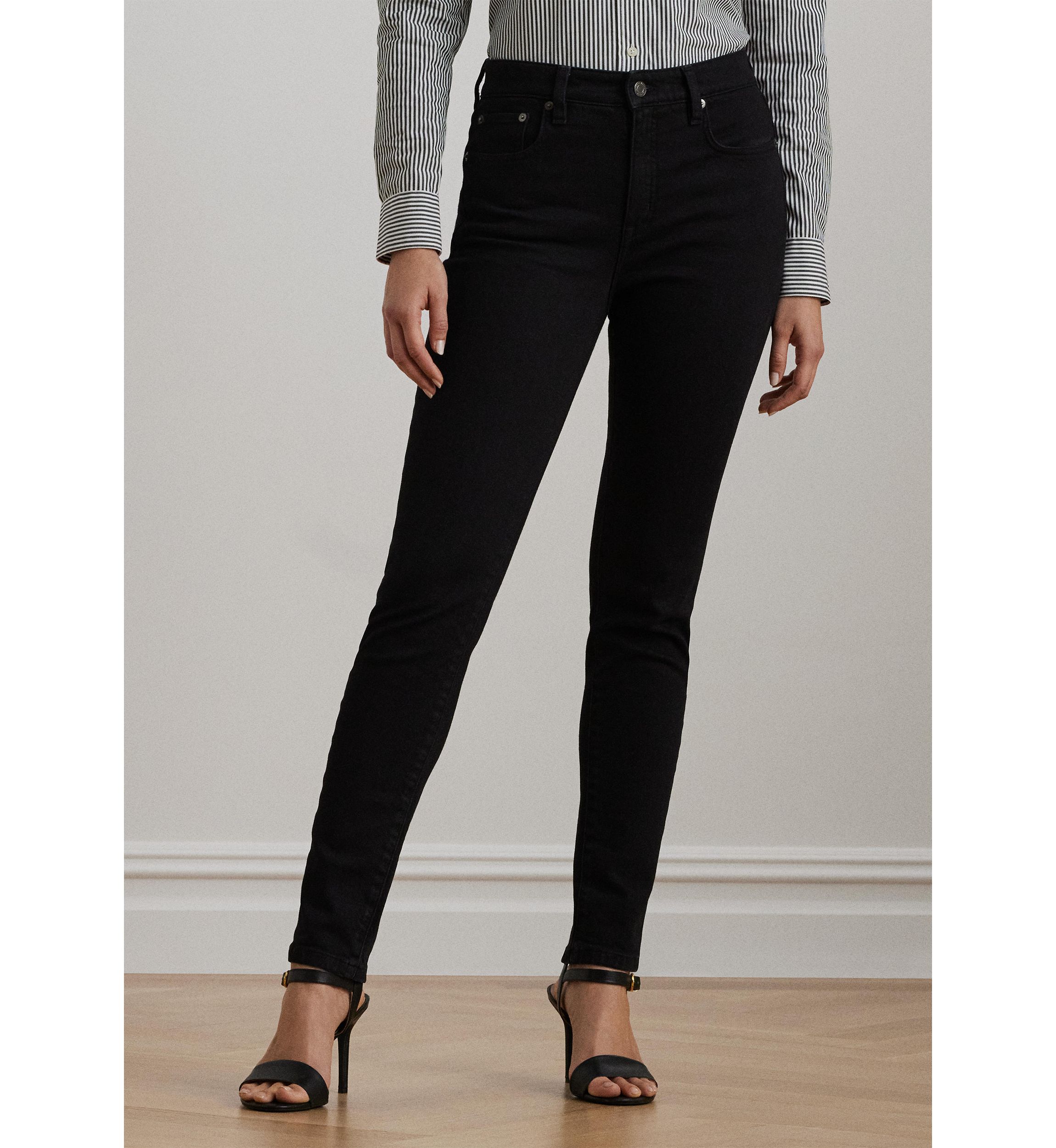 Womens High-Rise Skinny Ankle Jeans