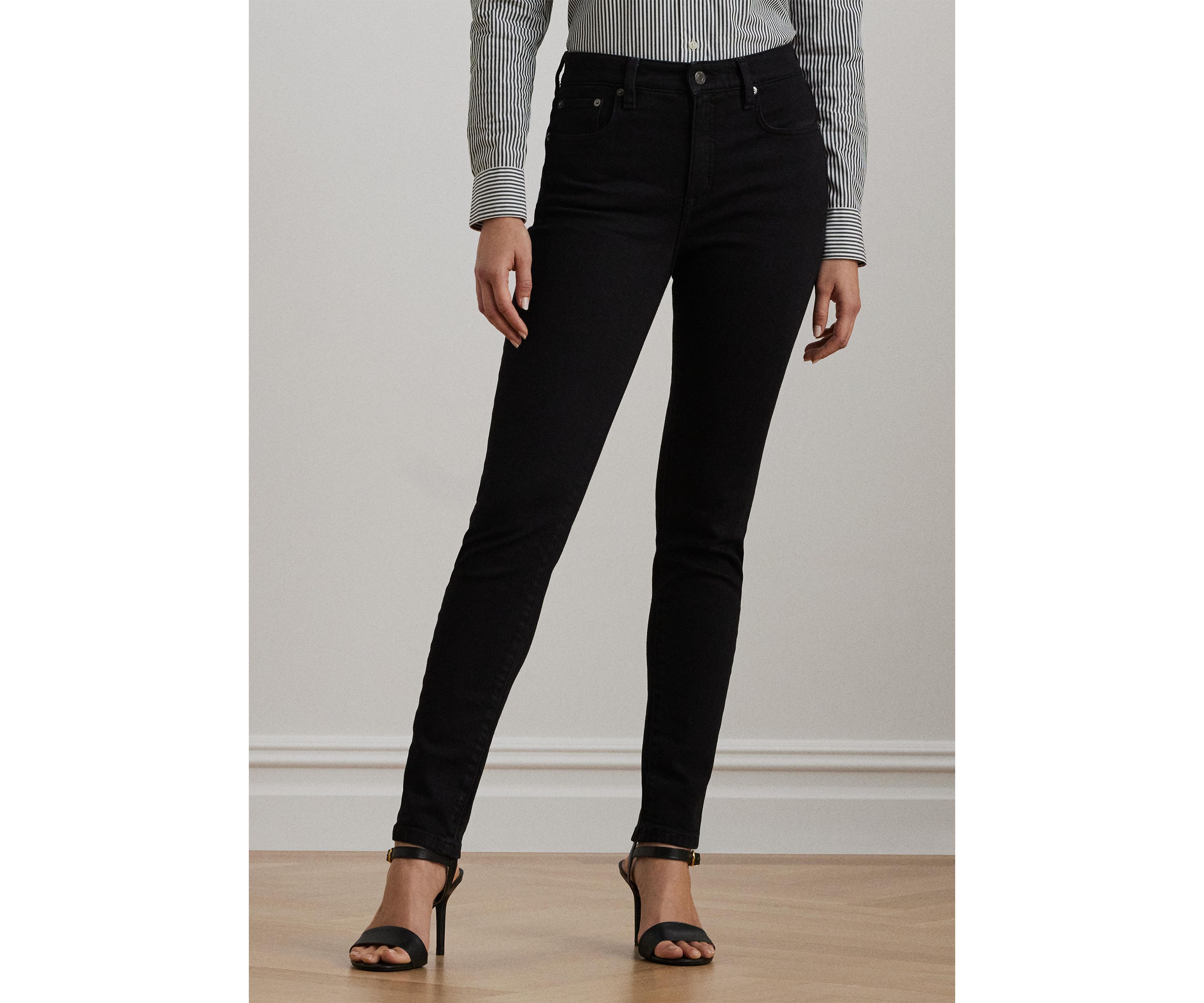 Womens High-Rise Skinny Ankle Jeans