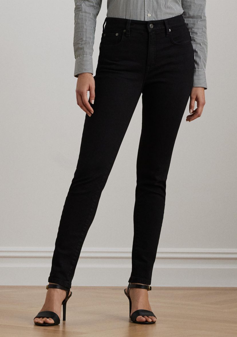 Womens High-Rise Skinny Ankle Jeans