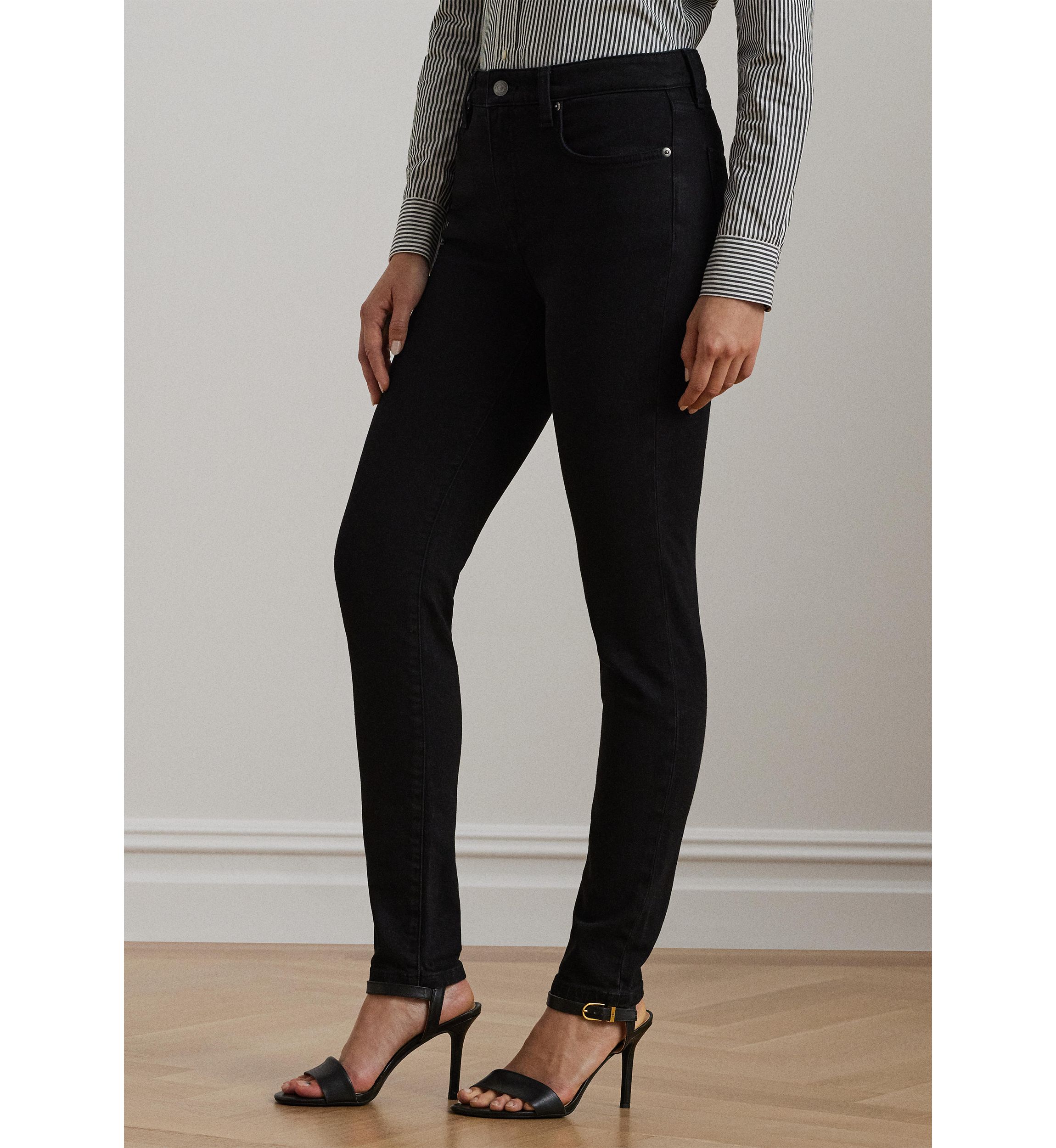 Womens High-Rise Skinny Ankle Jeans