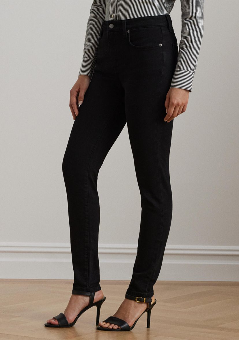 Womens High-Rise Skinny Ankle Jeans