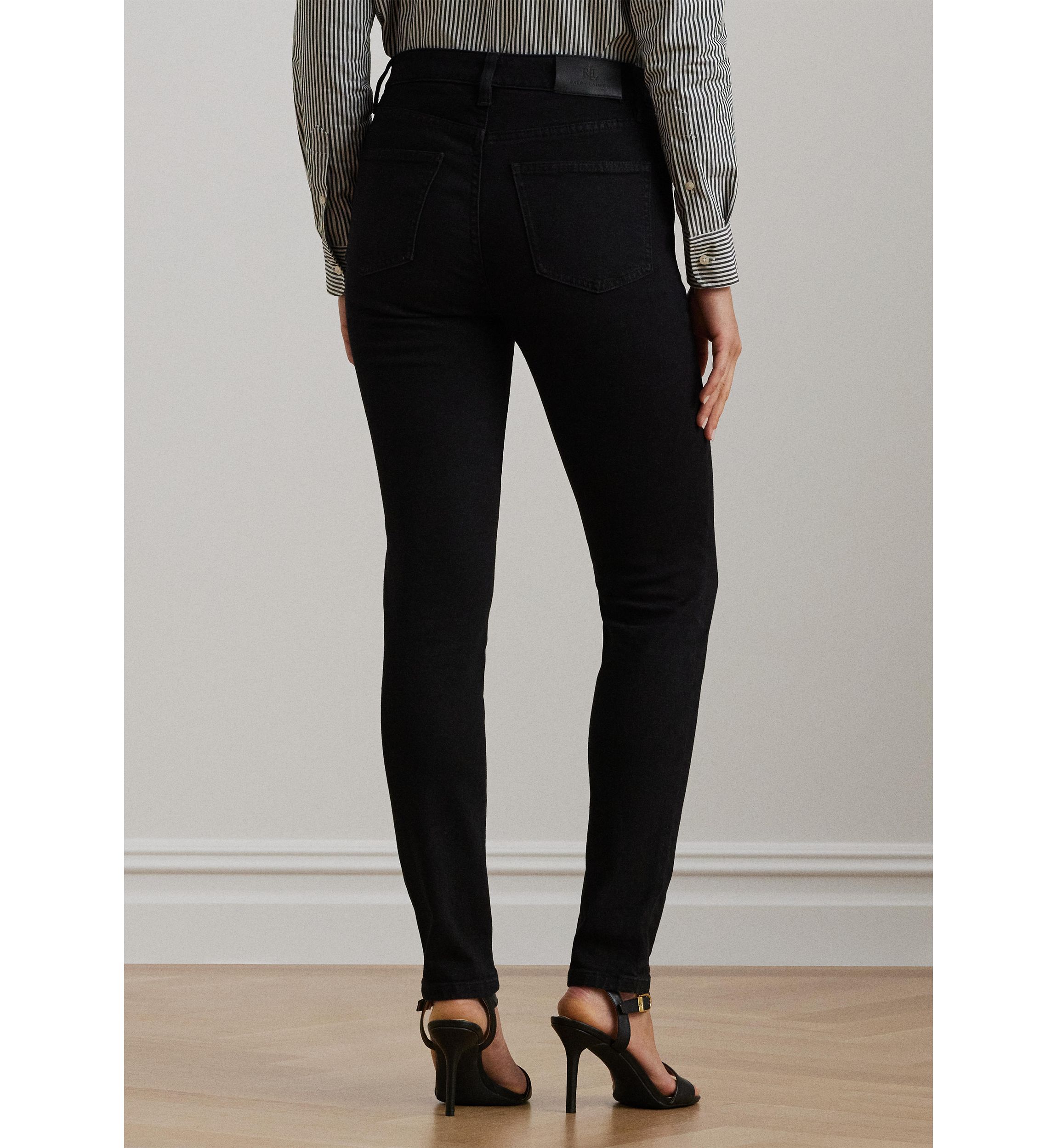 Womens High-Rise Skinny Ankle Jeans