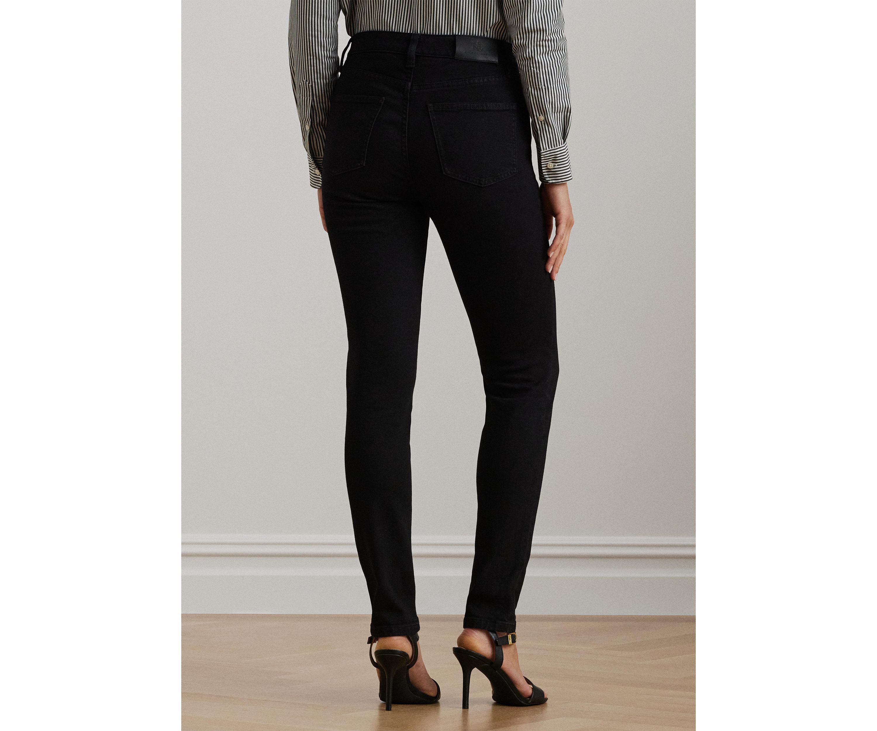 Womens High-Rise Skinny Ankle Jeans