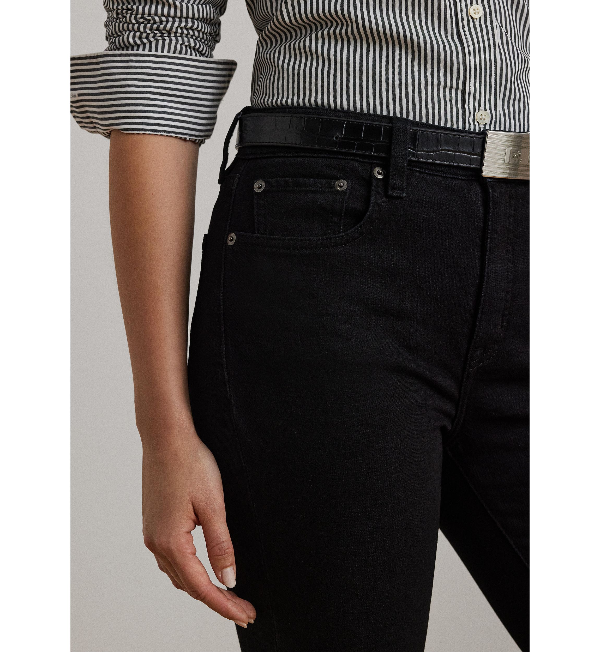 Womens High-Rise Skinny Ankle Jeans
