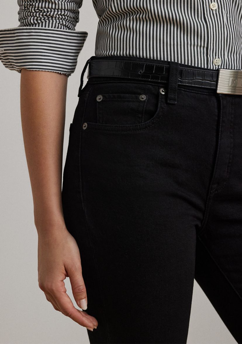 Womens High-Rise Skinny Ankle Jeans