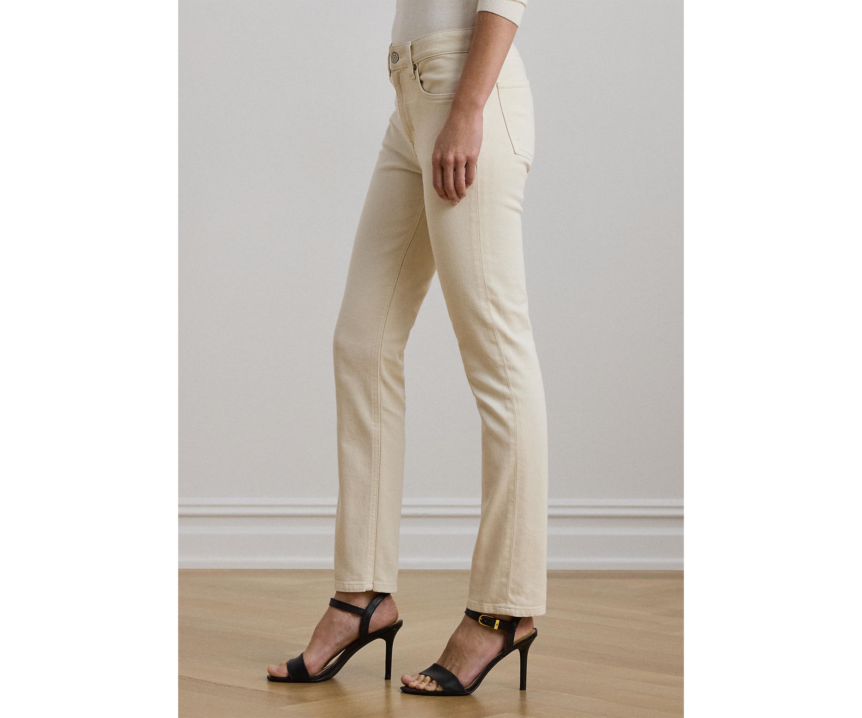 High Rise Straight Ankle Jeans