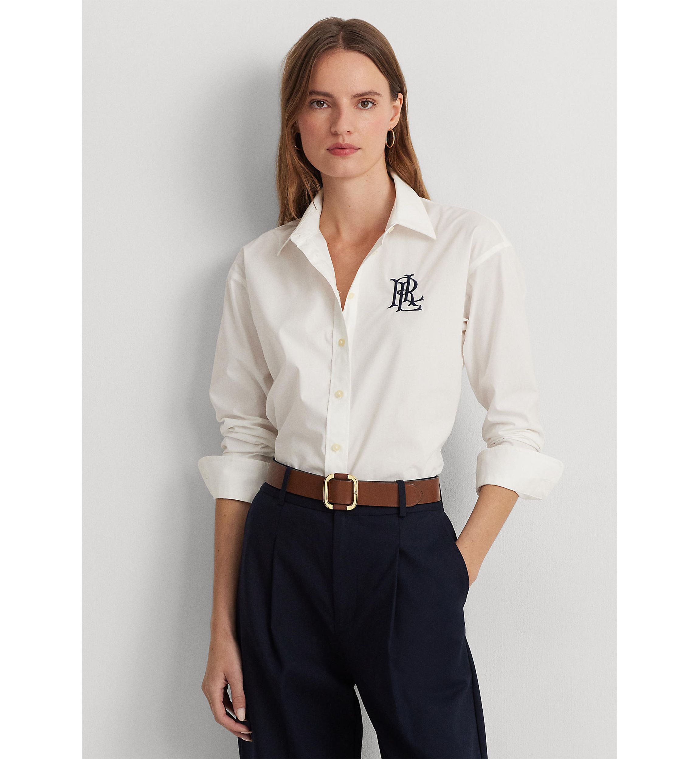 Relaxed Fit Stretch Cotton Shirt