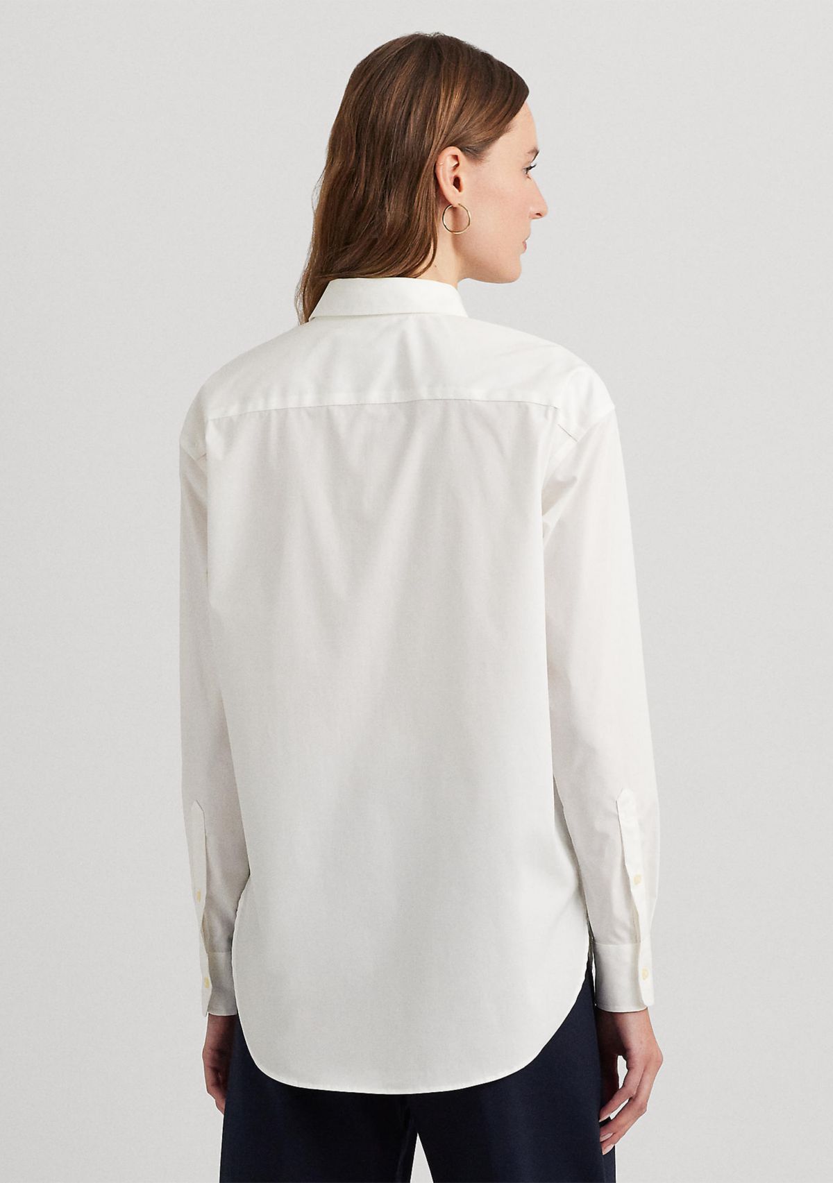 Relaxed Fit Stretch Cotton Shirt