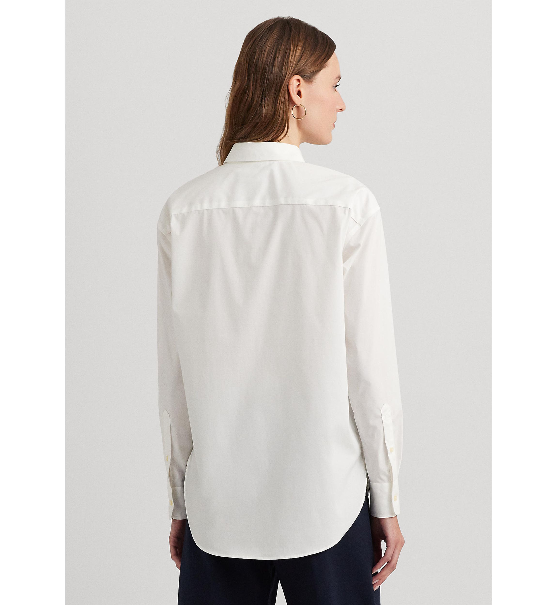 Relaxed Fit Stretch Cotton Shirt