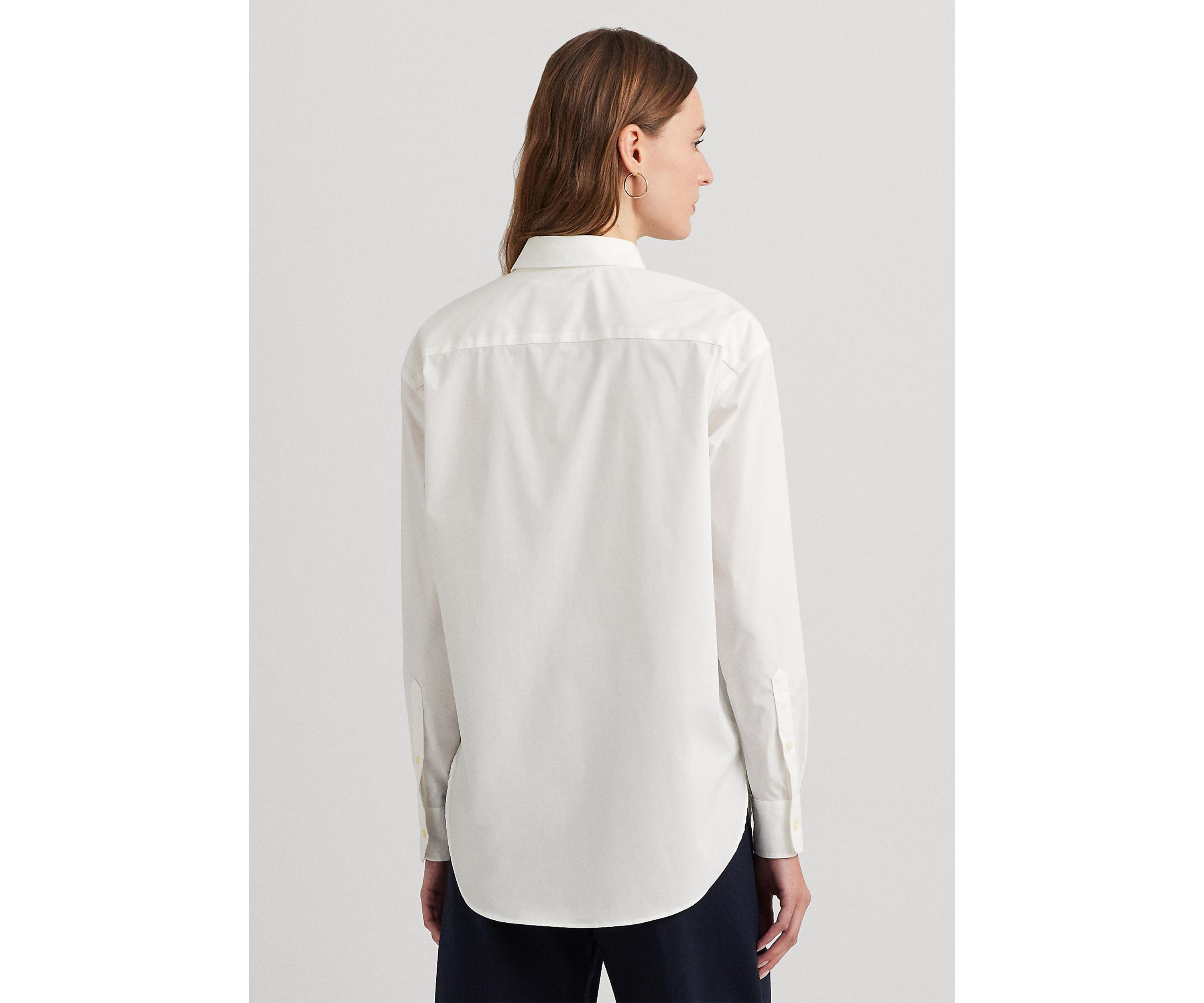 Relaxed Fit Stretch Cotton Shirt