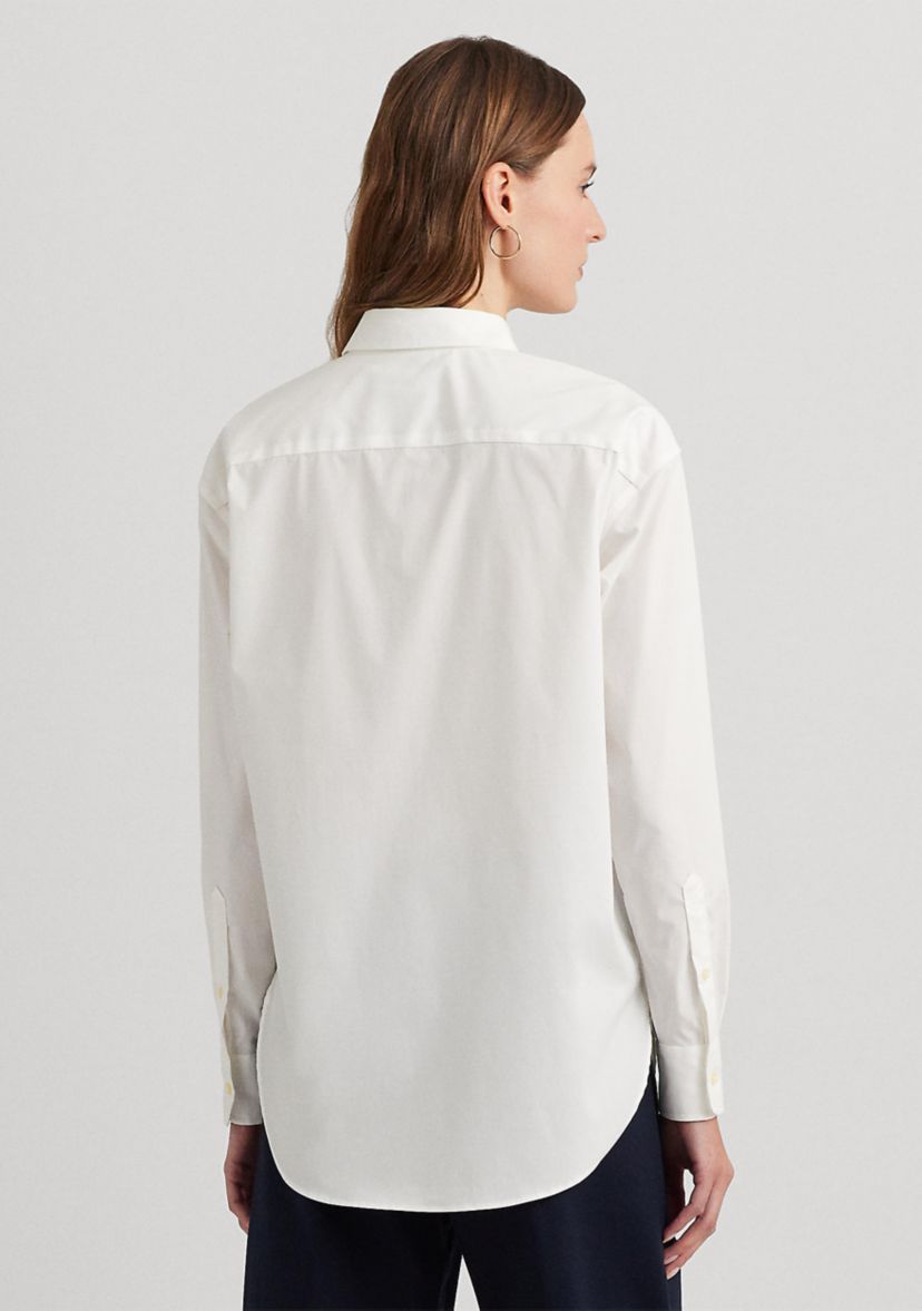 Relaxed Fit Stretch Cotton Shirt