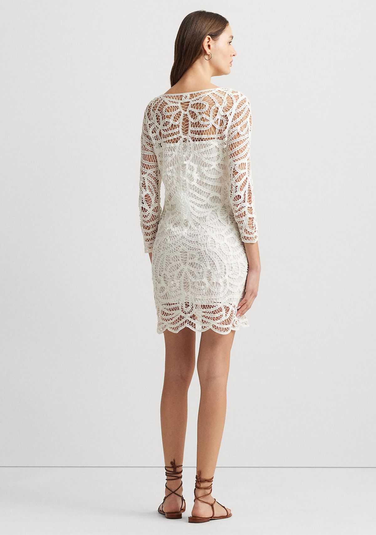 Battenberg Lace Sheath Dress