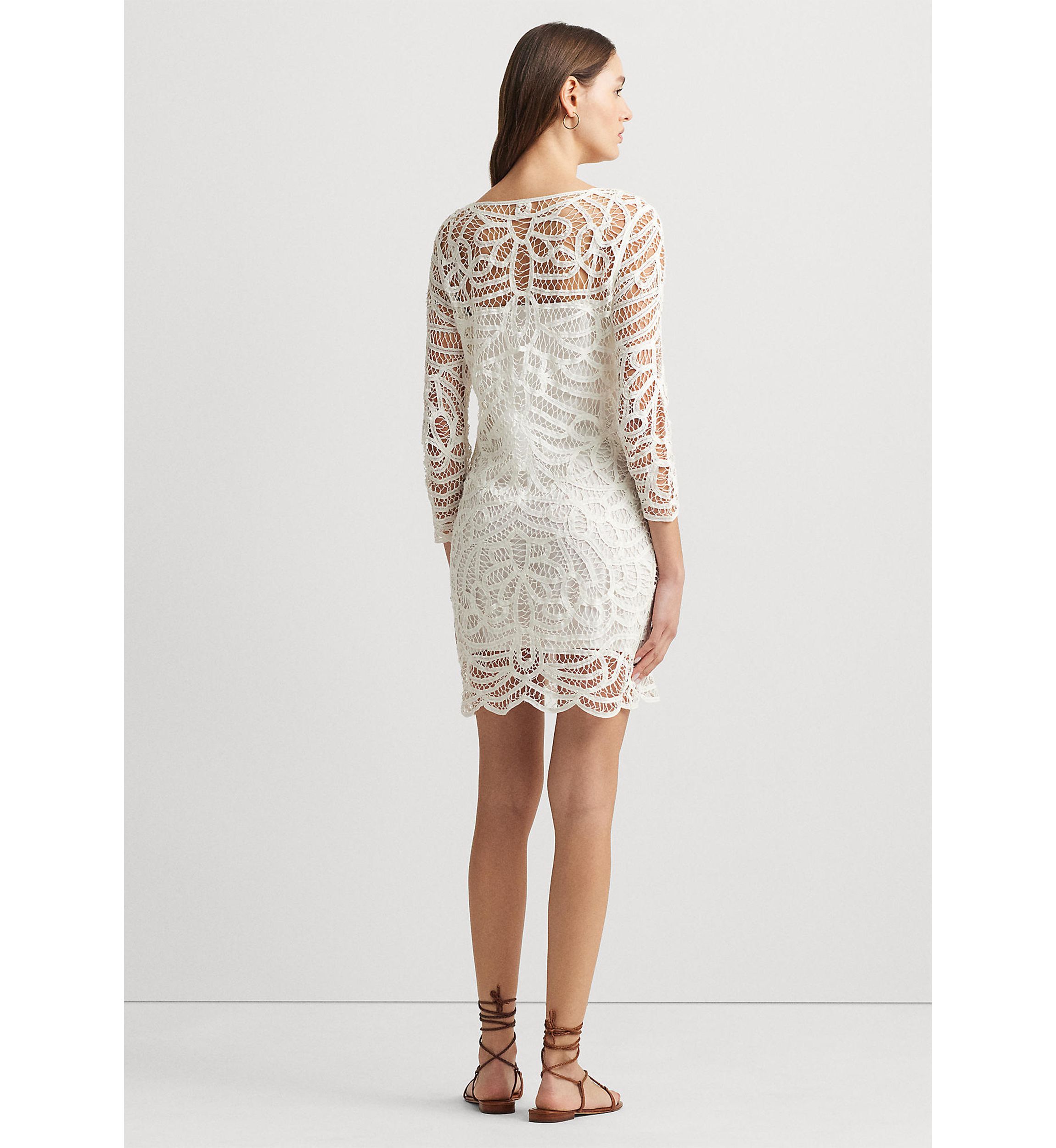 Battenberg Lace Sheath Dress