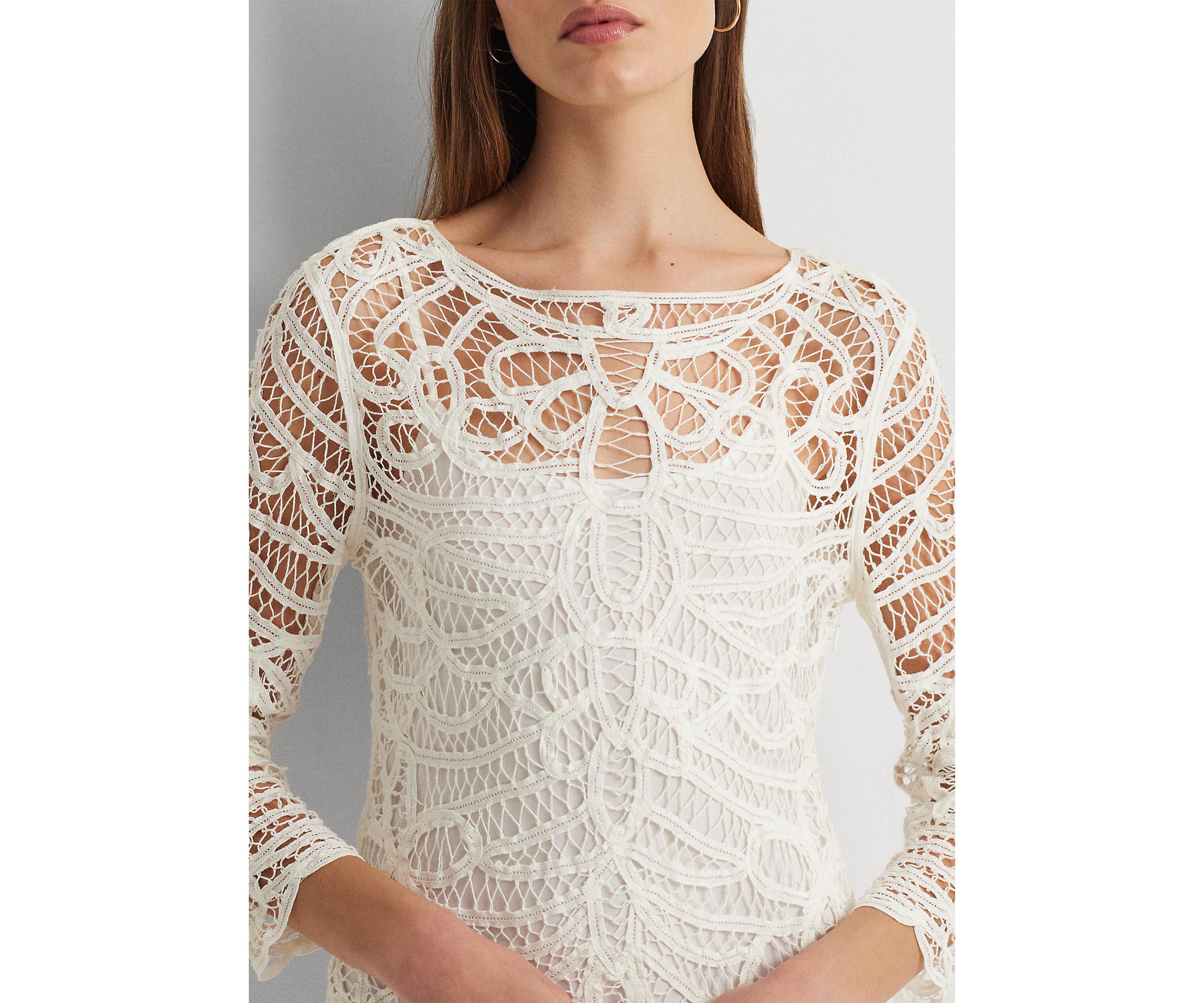 Battenberg Lace Sheath Dress