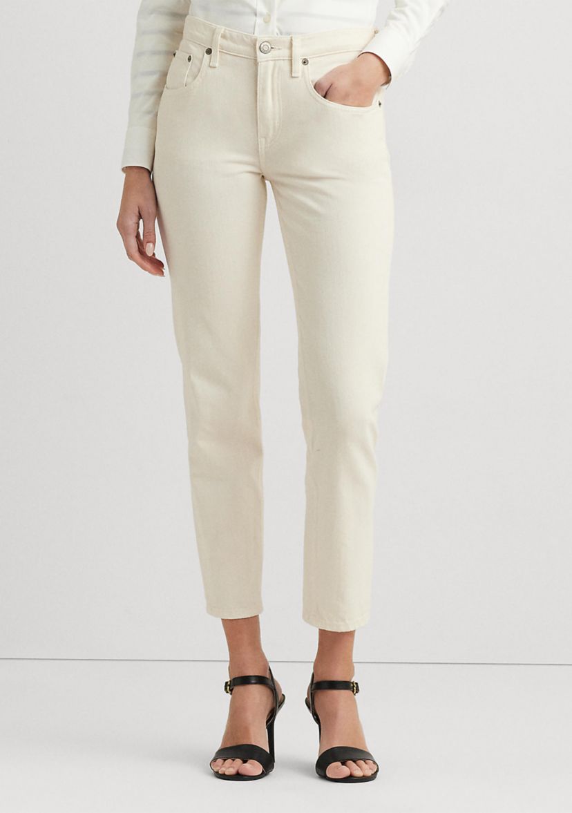 Womens Relaxed Tapered Ankle Jeans