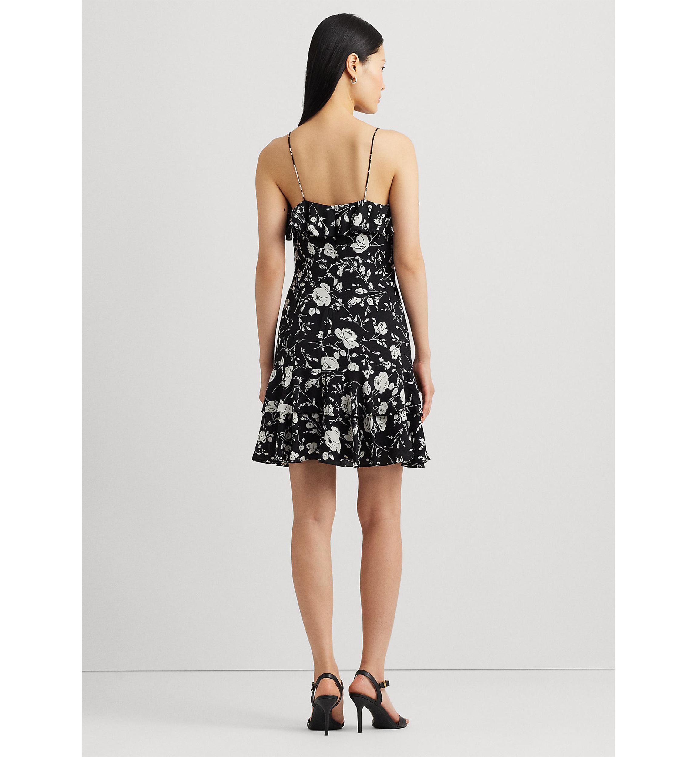Floral Georgette Sleeveless Dress