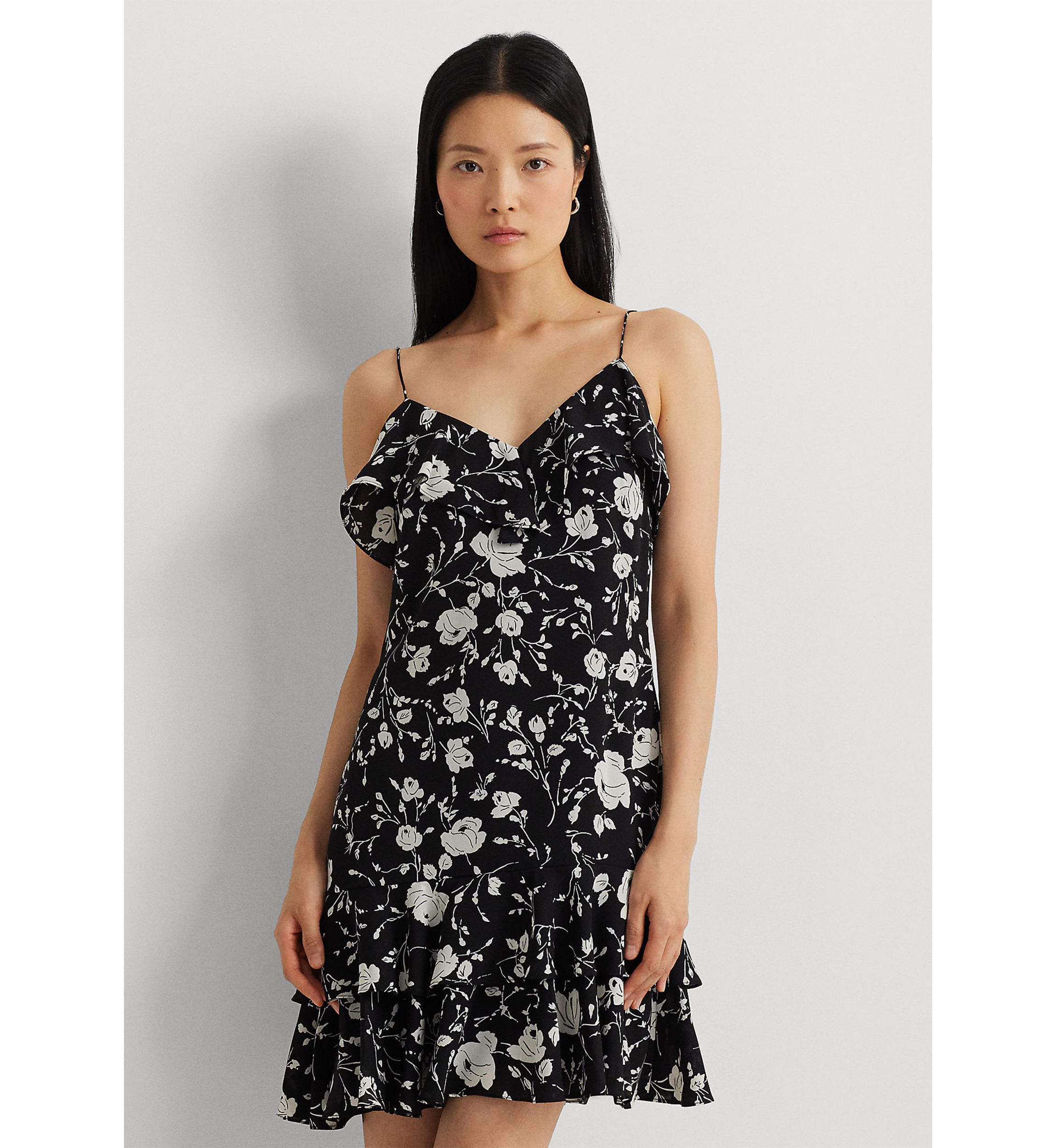 Floral Georgette Sleeveless Dress