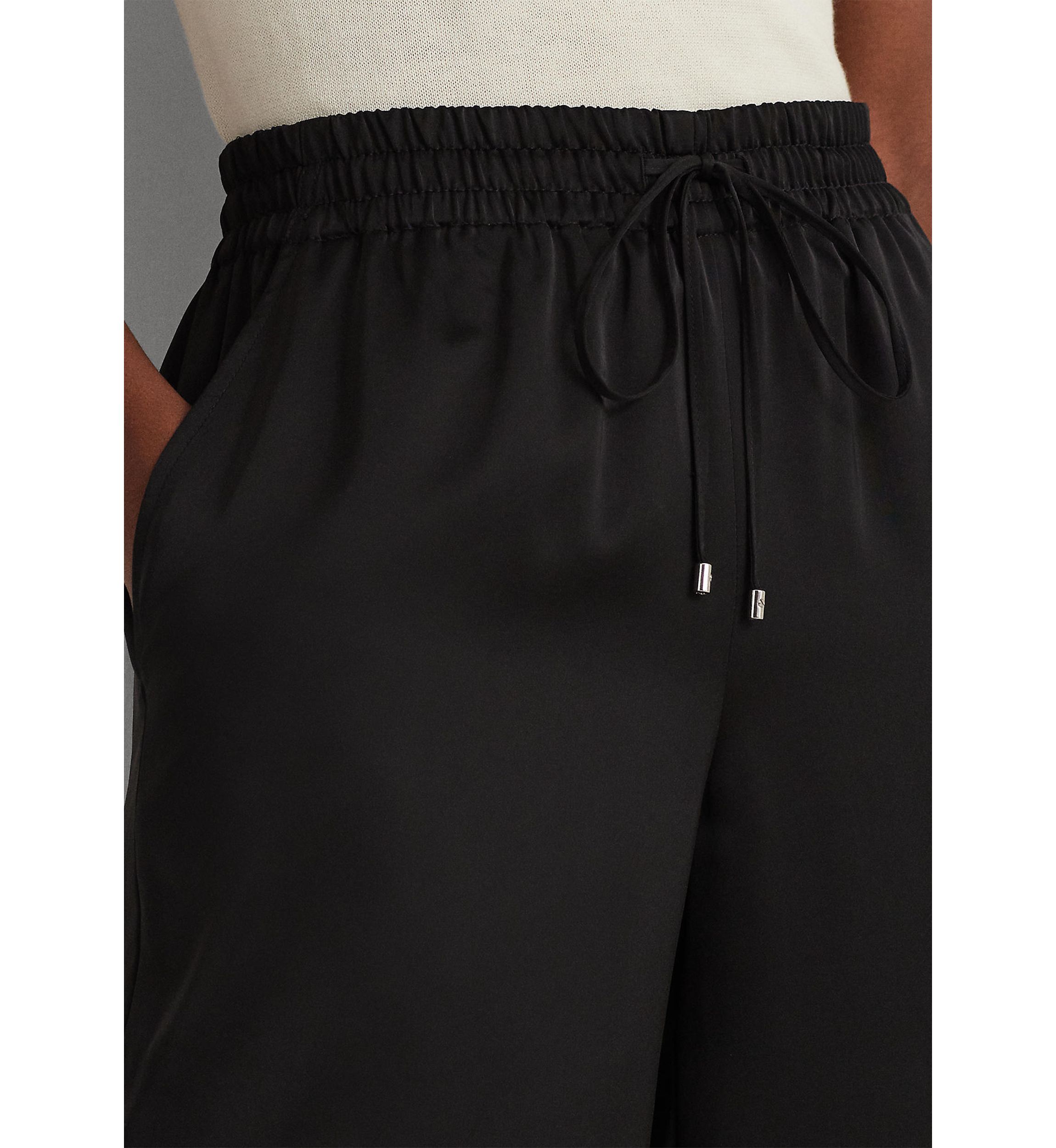Satin Charmeuse Wide Leg Pants