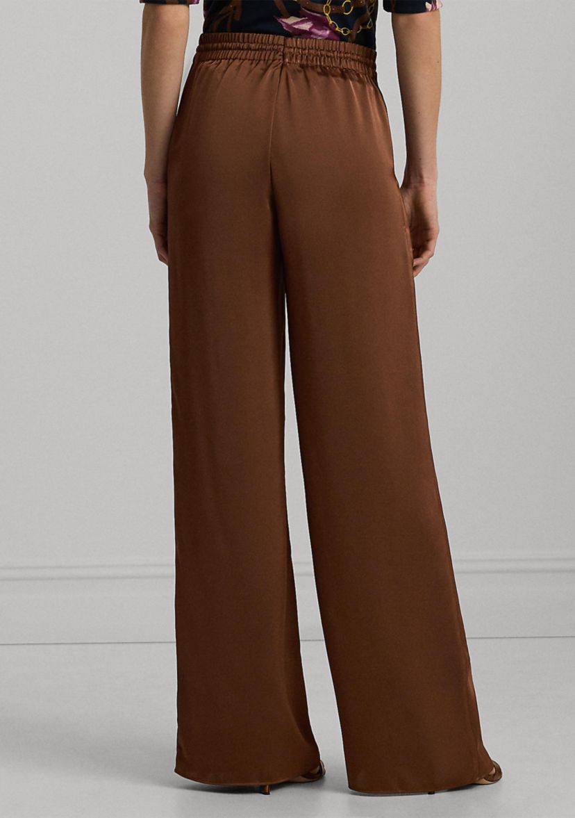 Satin Charmeuse Wide Leg Pants