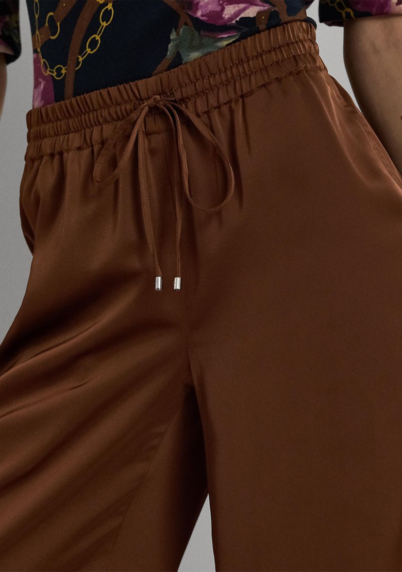 Satin Charmeuse Wide Leg Pants