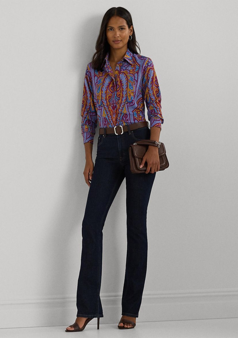 Classic Fit Paisley Crepe Shirt